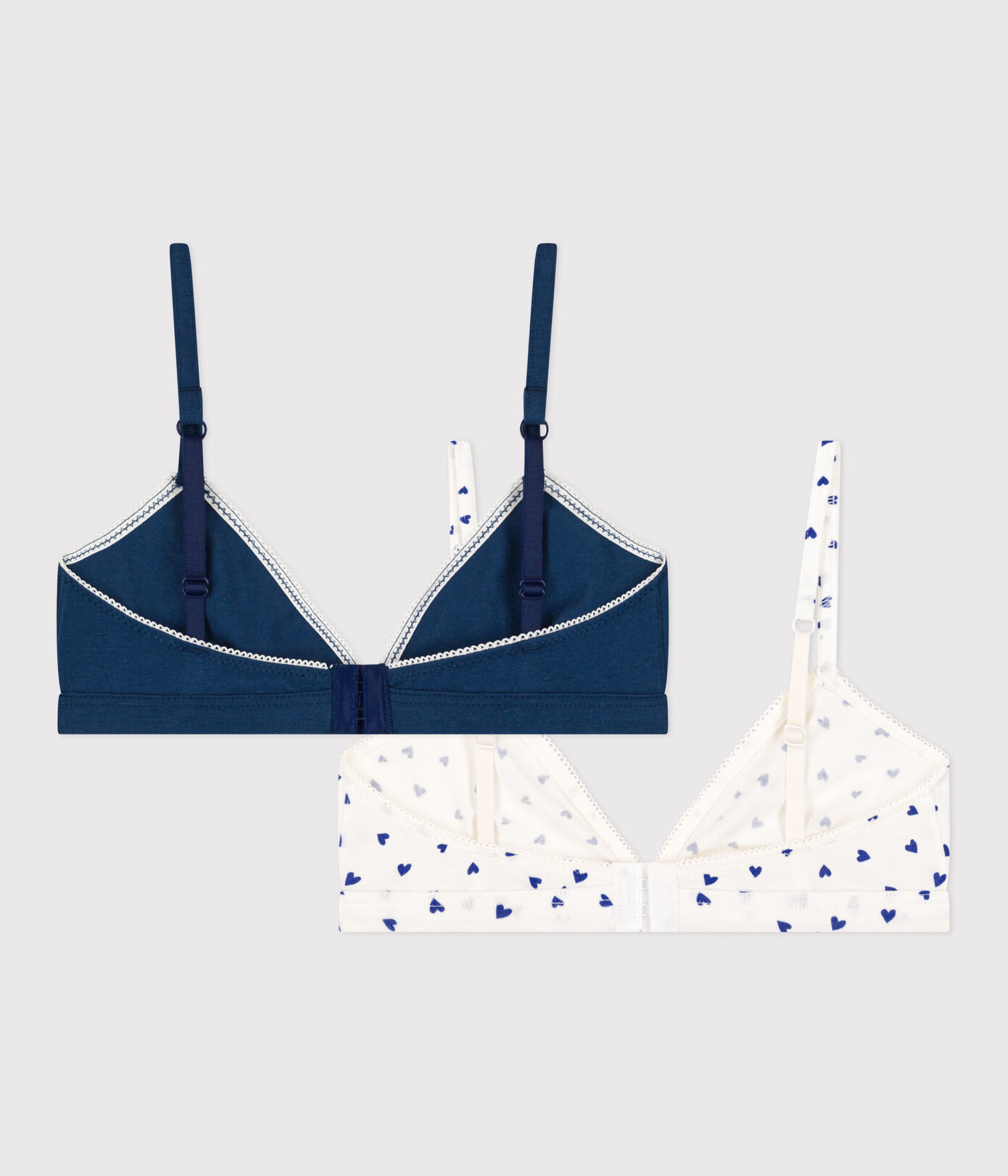 Lot de 2 soutiens gorge cur en coton et élasthanne fille