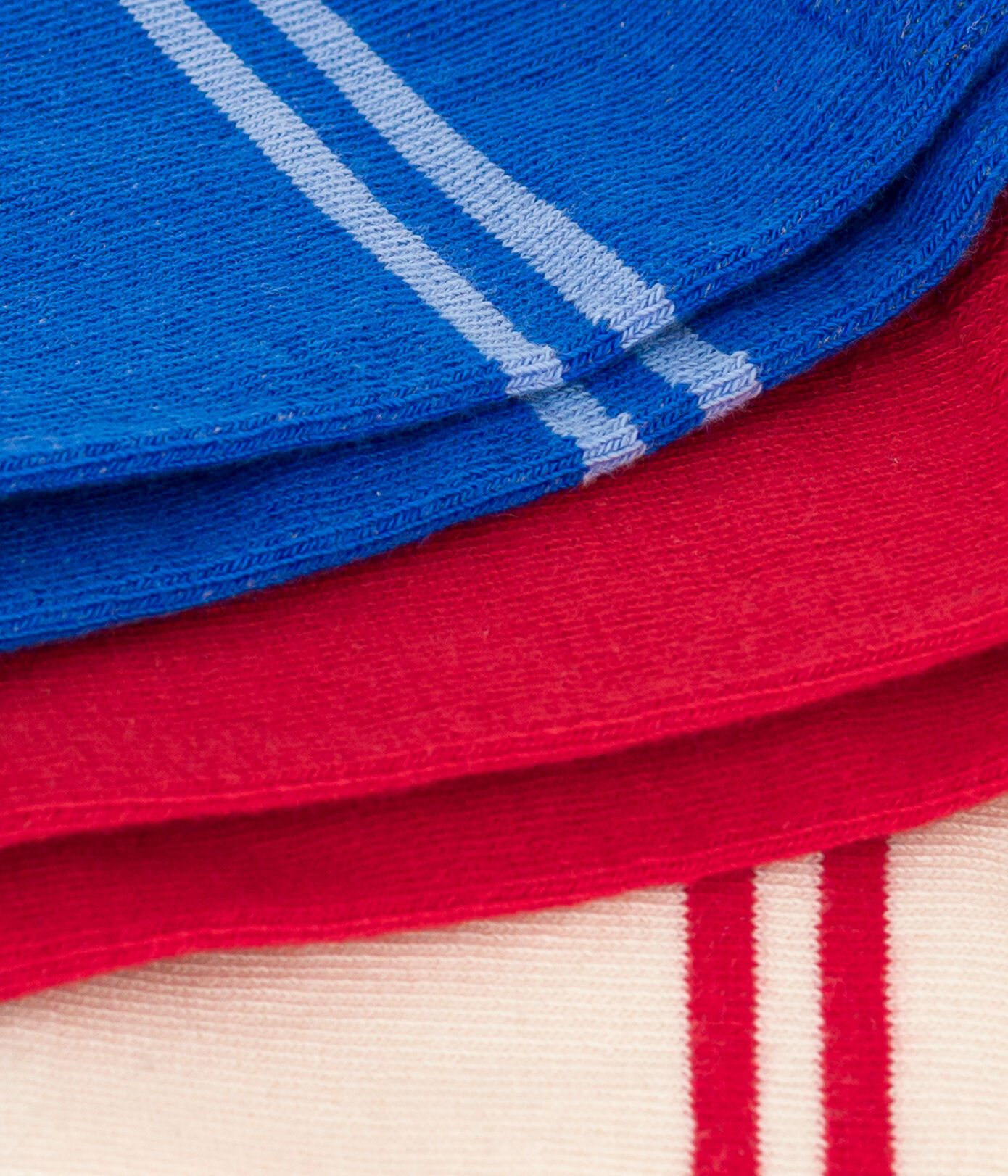 Lot de 3 paires de chaussettes en jersey de coton enfants