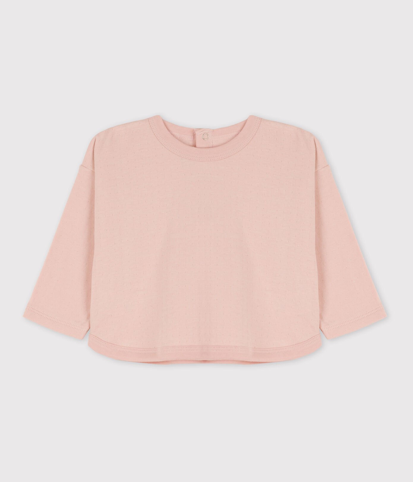 Tee-shirt manches longues bébé en tubique