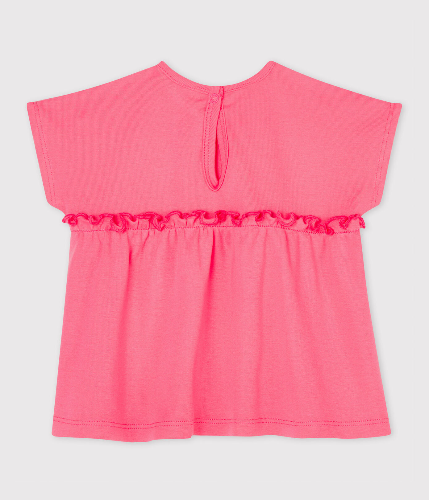 Blouse manches courtes bébé fille unie