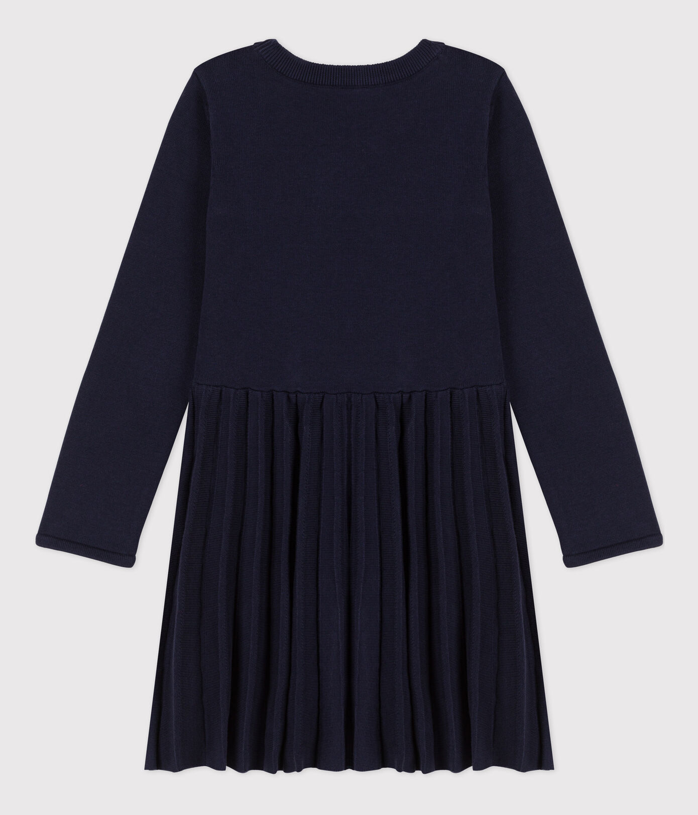 Robe manches longues en tricot enfant fille