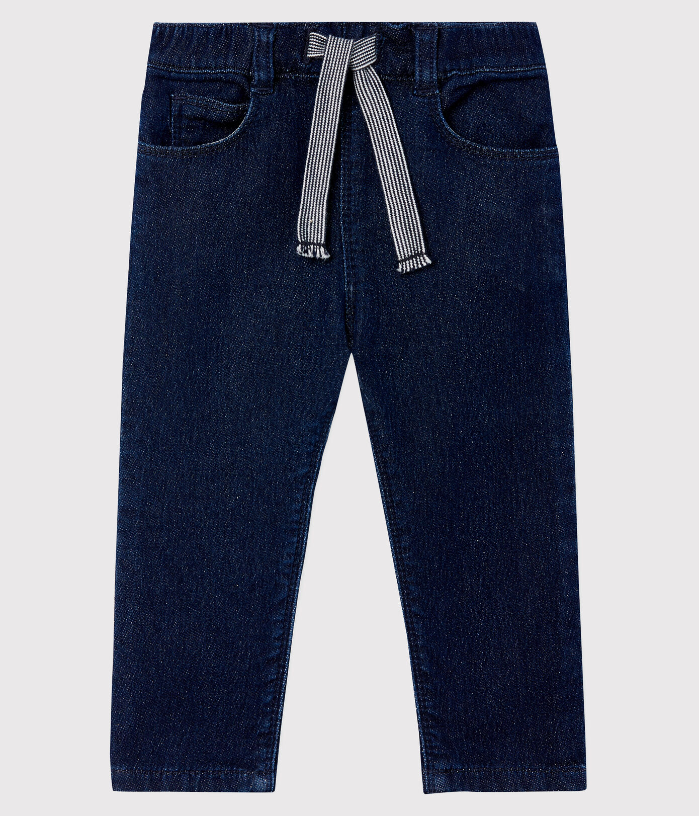 Pantalon en molleton denim bébé