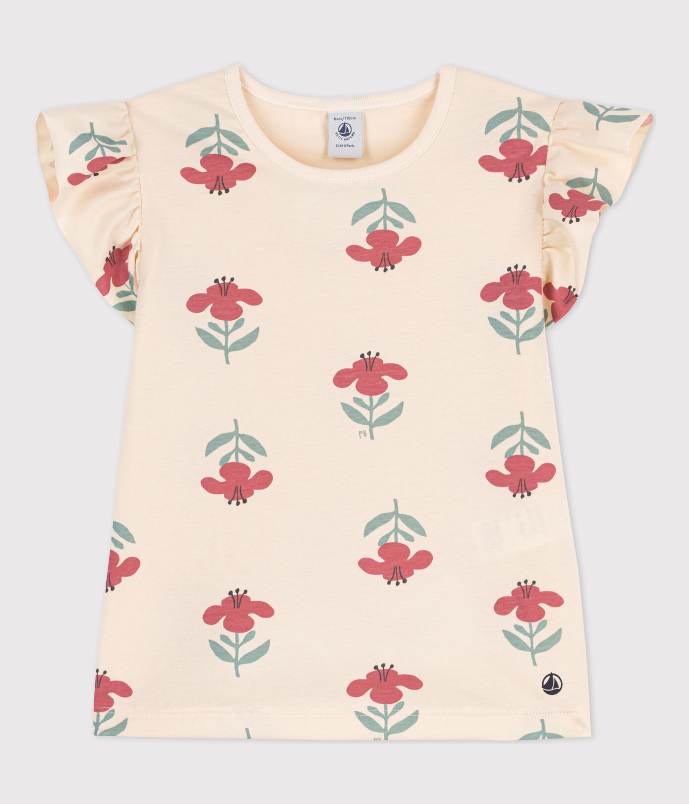 Tee-shirt imprimé en coton enfant fille