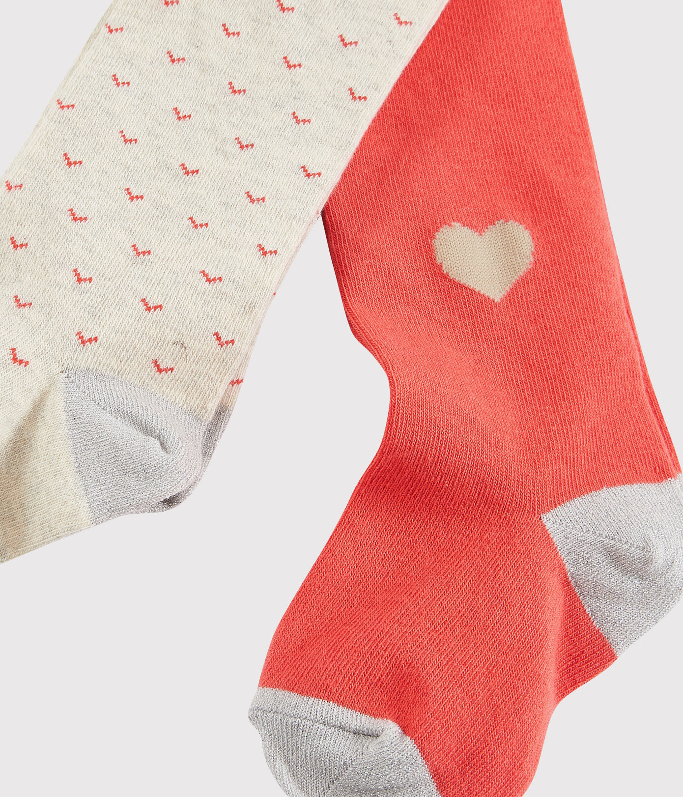 Lot de 2 paires de collants enfant fille