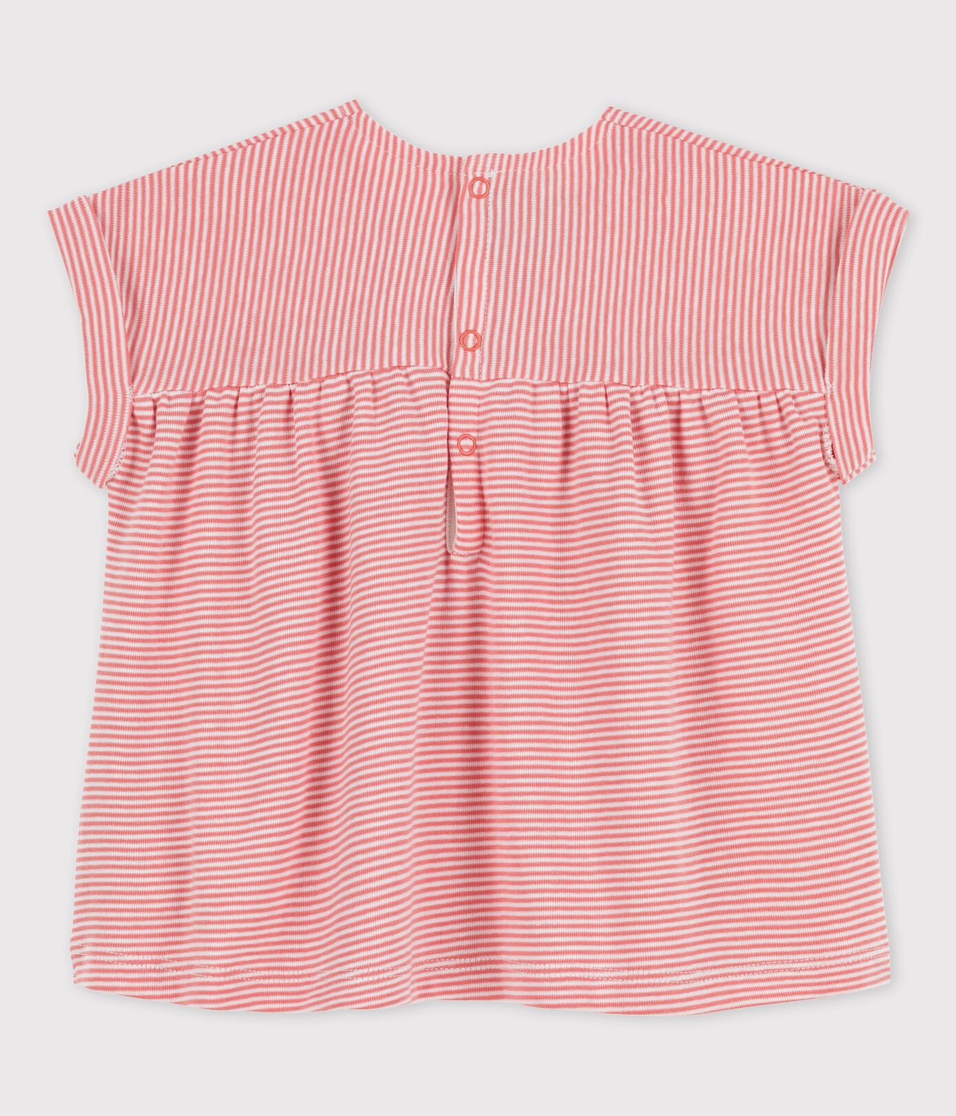 Blouse manches courtes en coton bio bébé