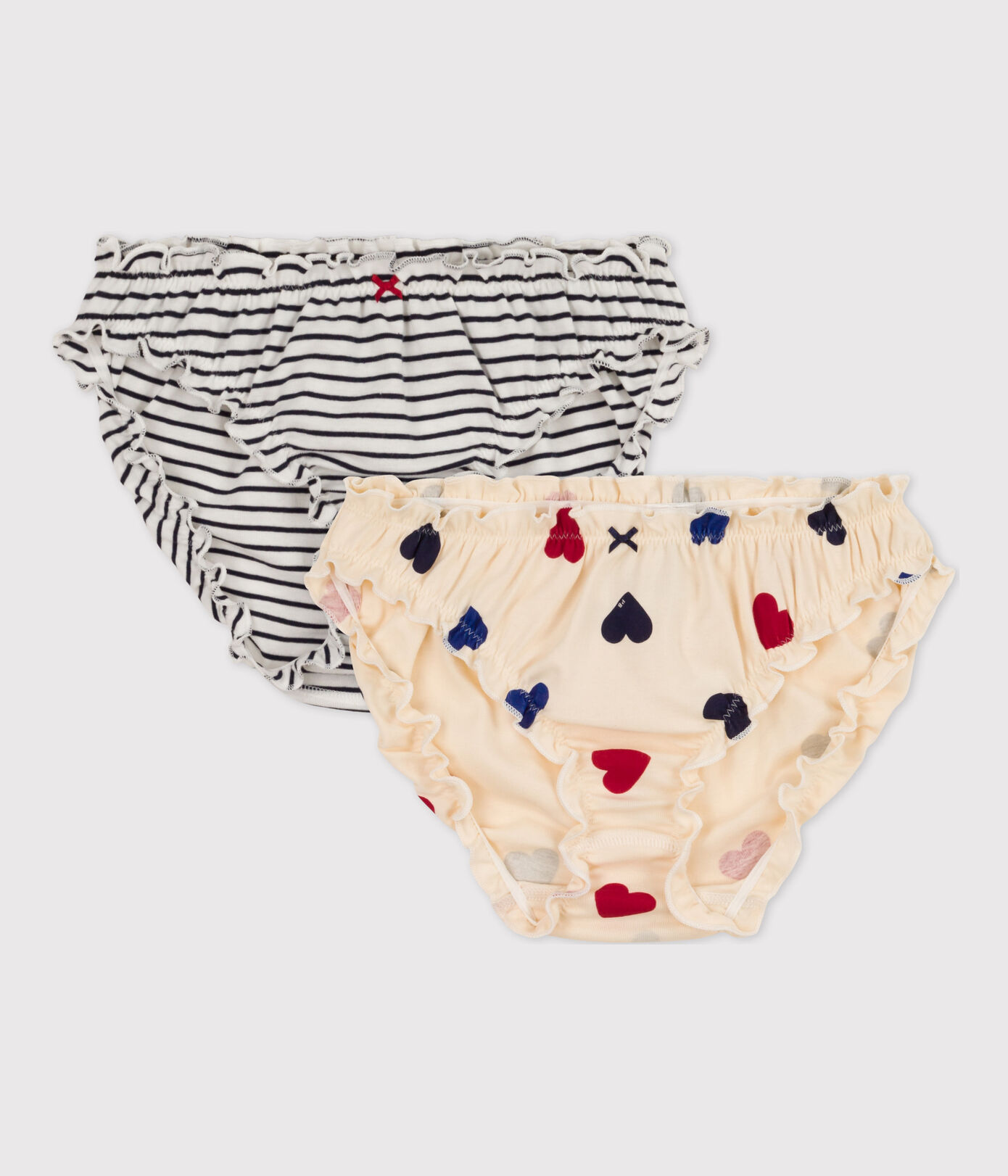 Lot 2 culottes froufrou en coton Femme