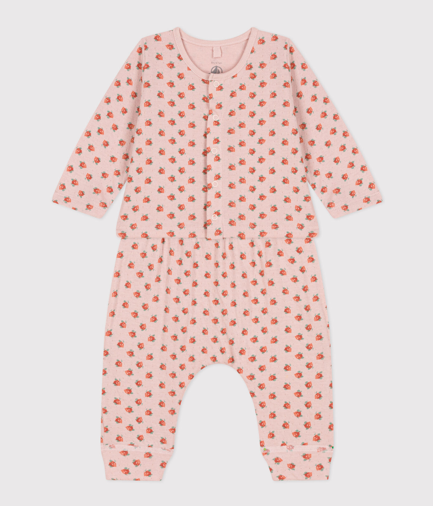 Ensemble en tubique imprimé fleuri bébé