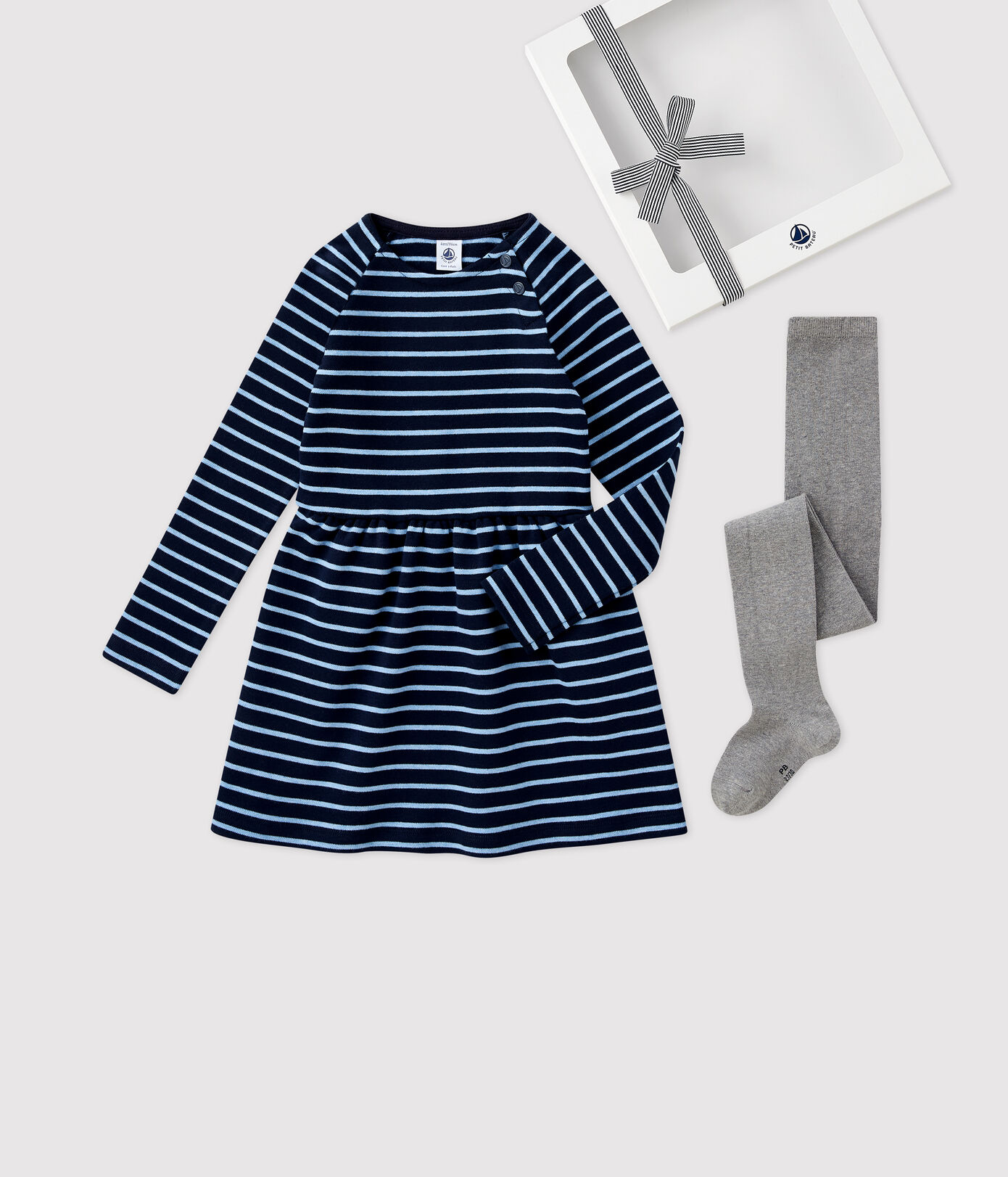 Coffret cadeau robe et collants enfant fille