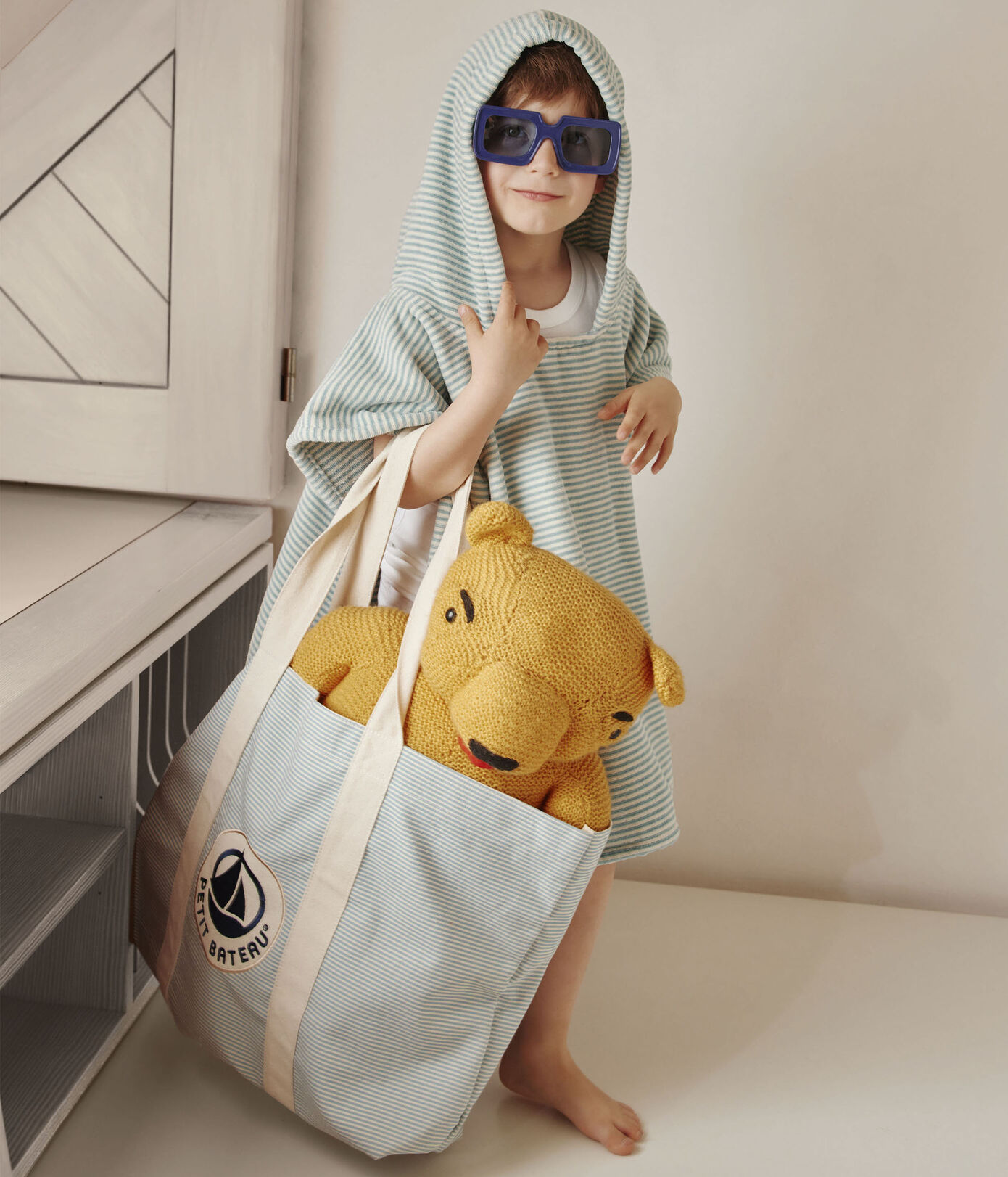 Poncho enfant en coton