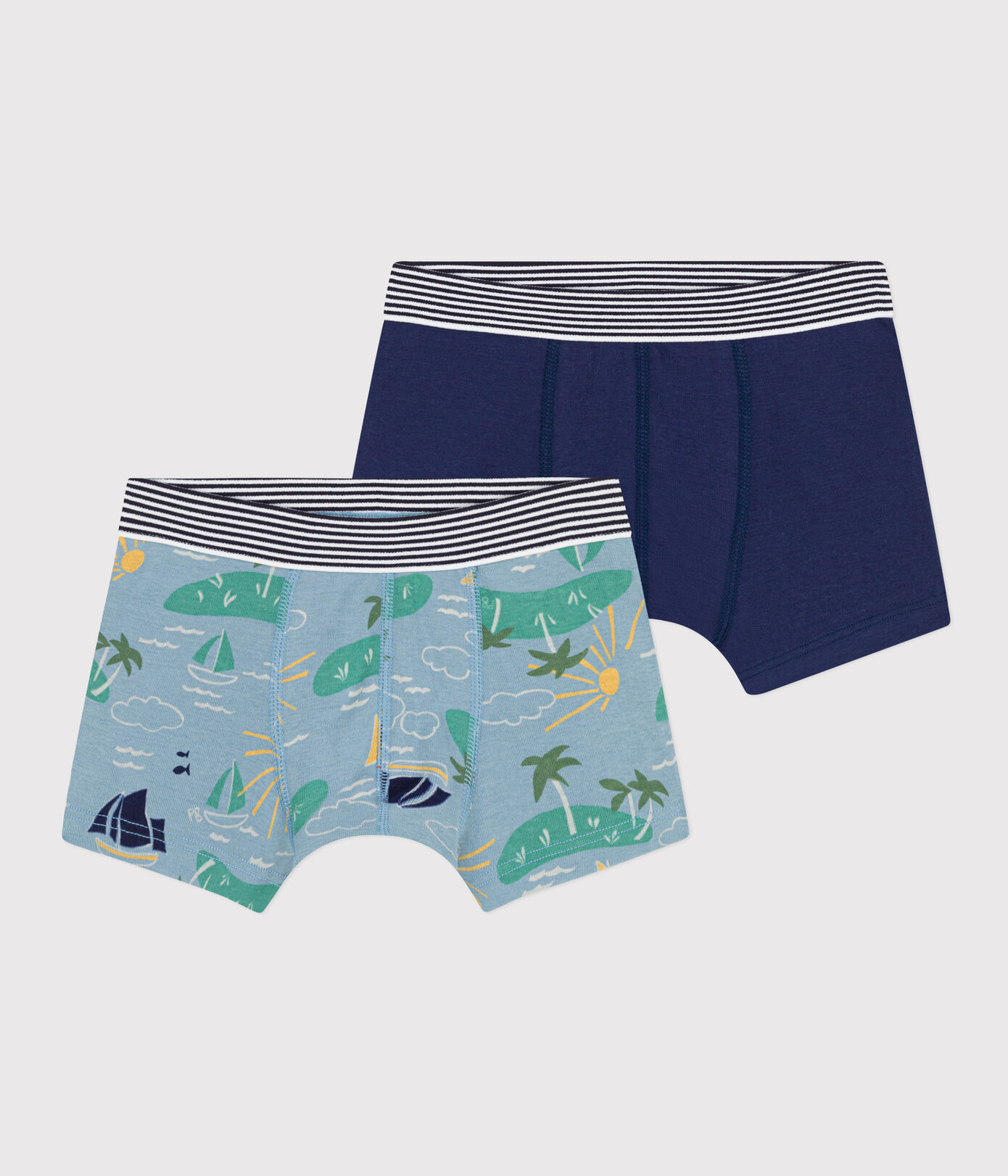 Lot de 2 boxers explorateur en coton petit garon