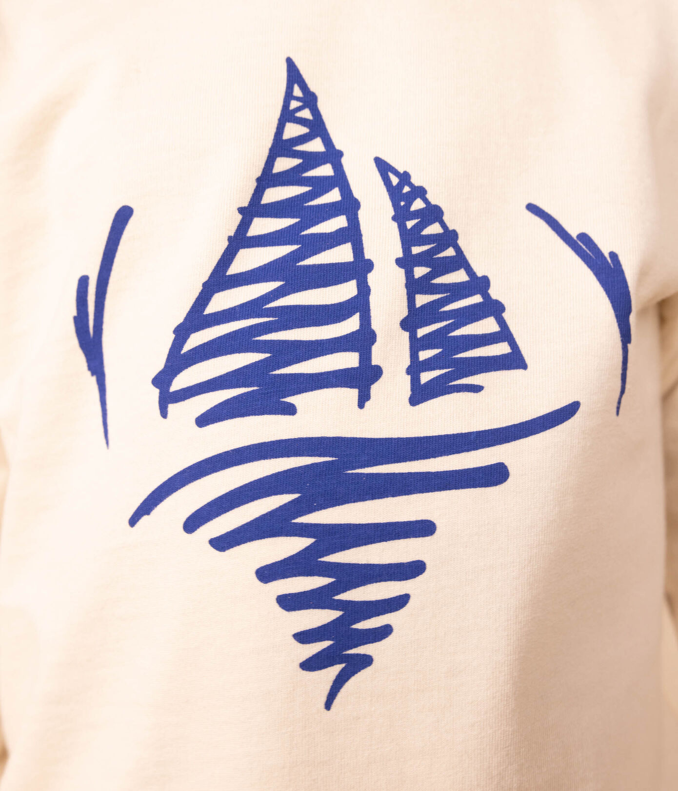 Tee-shirt manches longues en coton enfant fille / garon