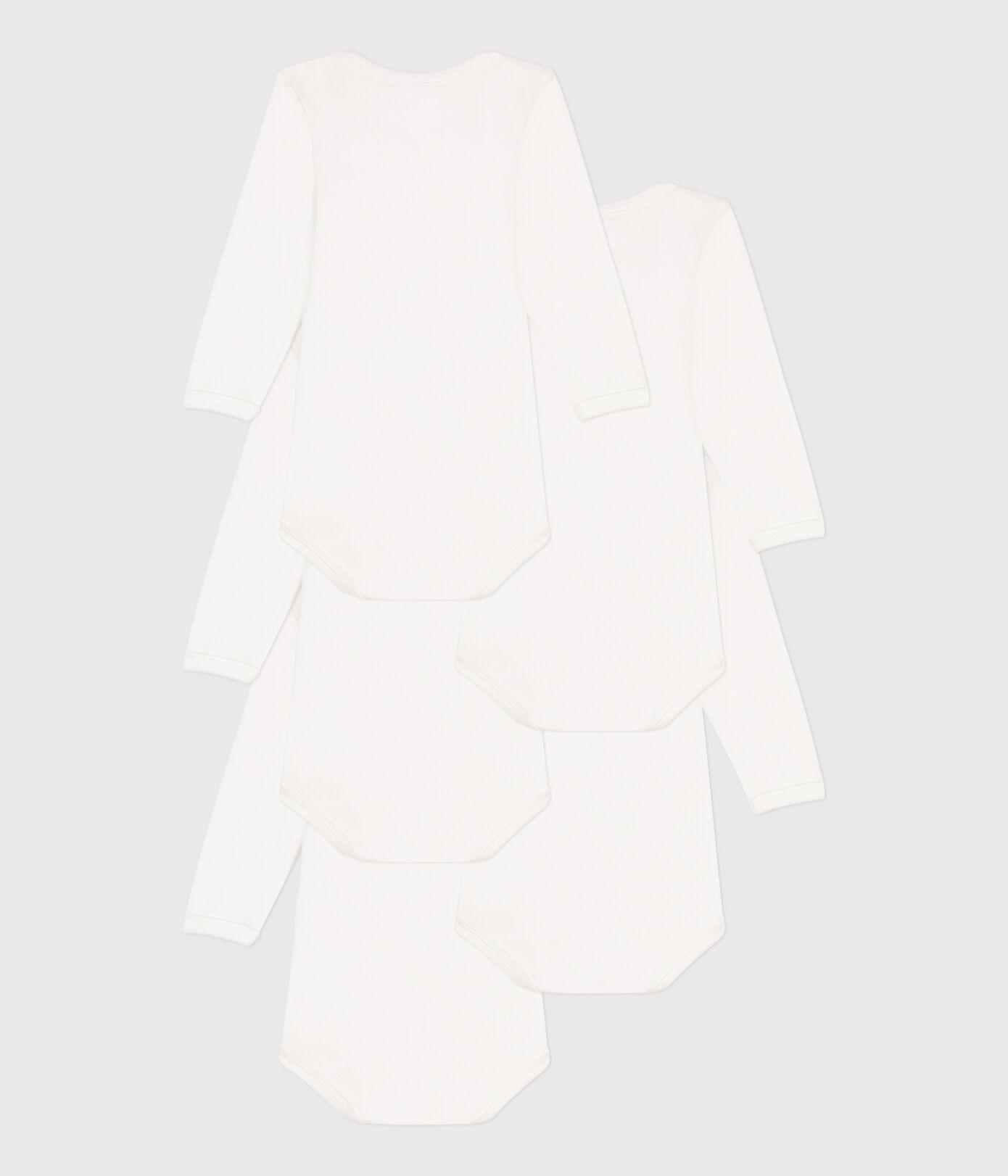 Lot de 5 bodies manches longues lapins en coton