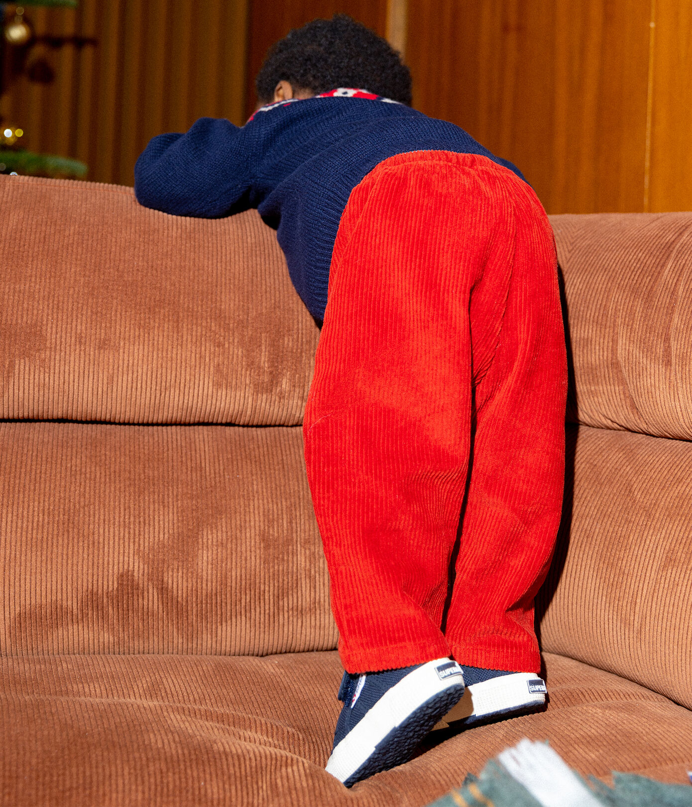 Pantalon bébé en velours grosses ctes