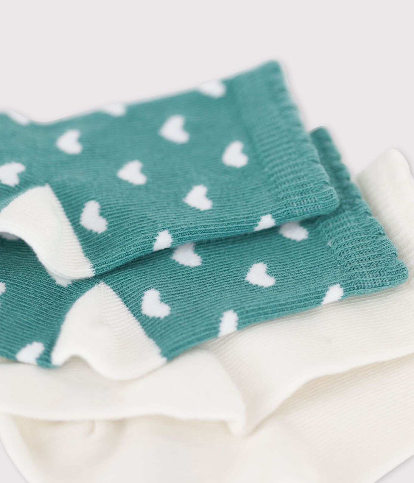 Lot de 2 paires chaussettes bébé curs