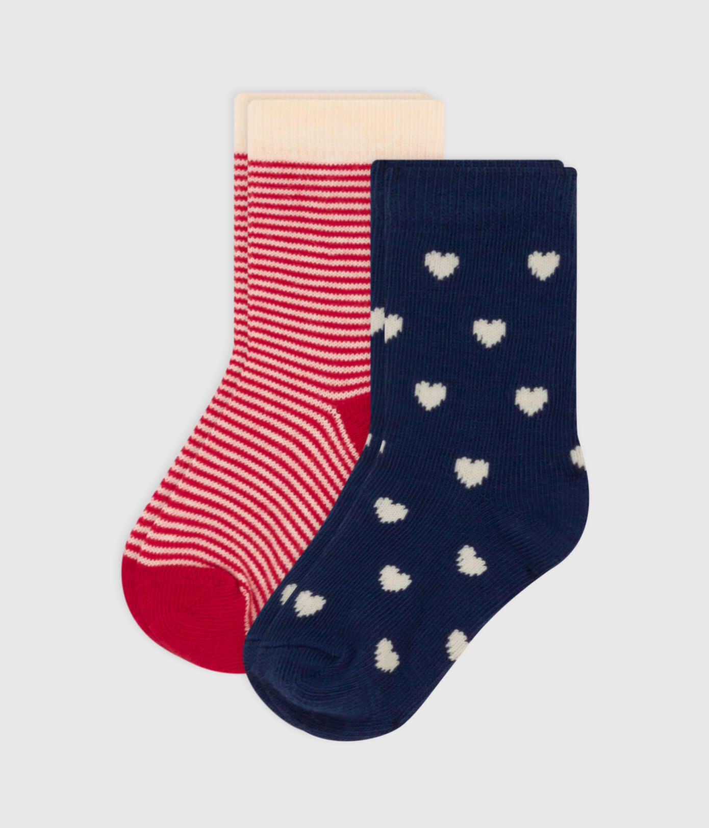 Lot de 2 paires de chaussettes curs en jersey de coton bébé