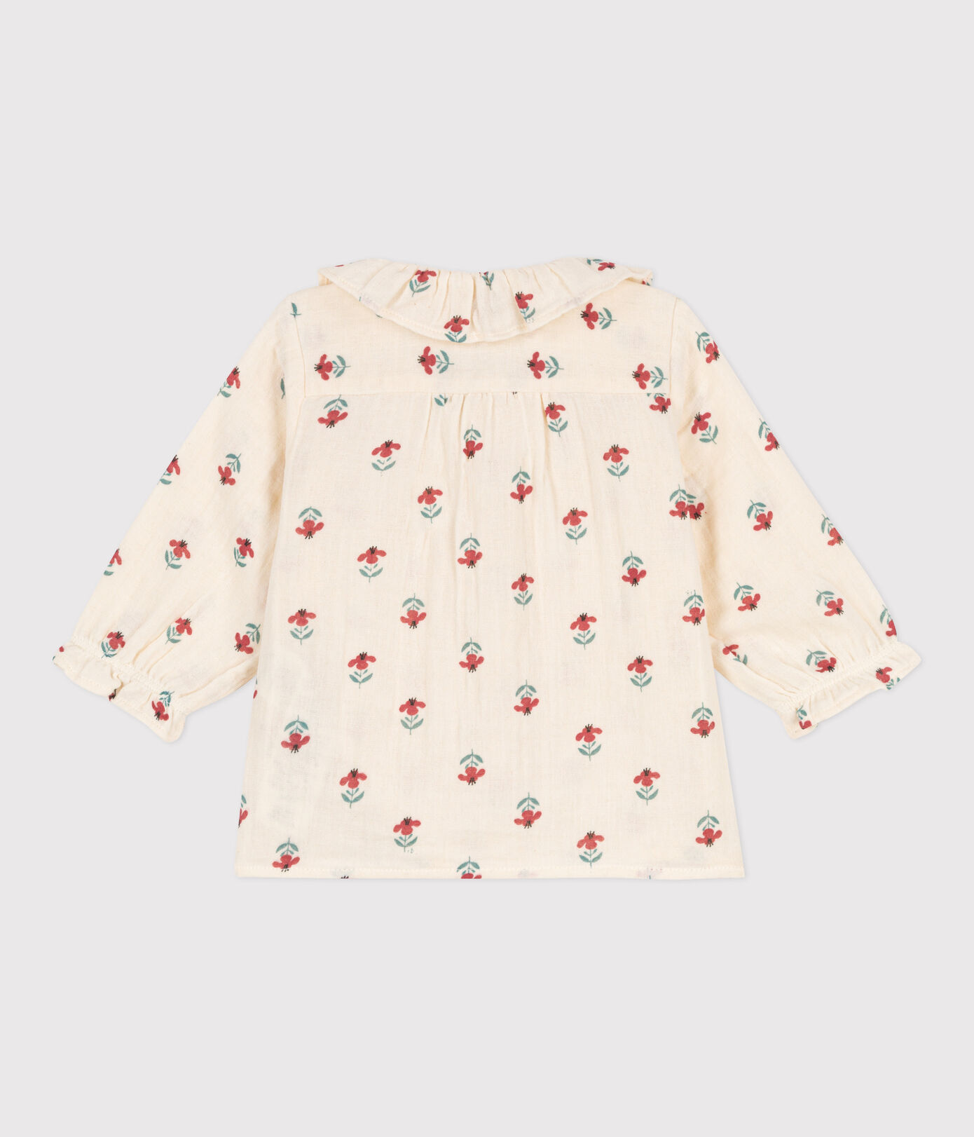 Blouse imprimée en gaze de coton bébé