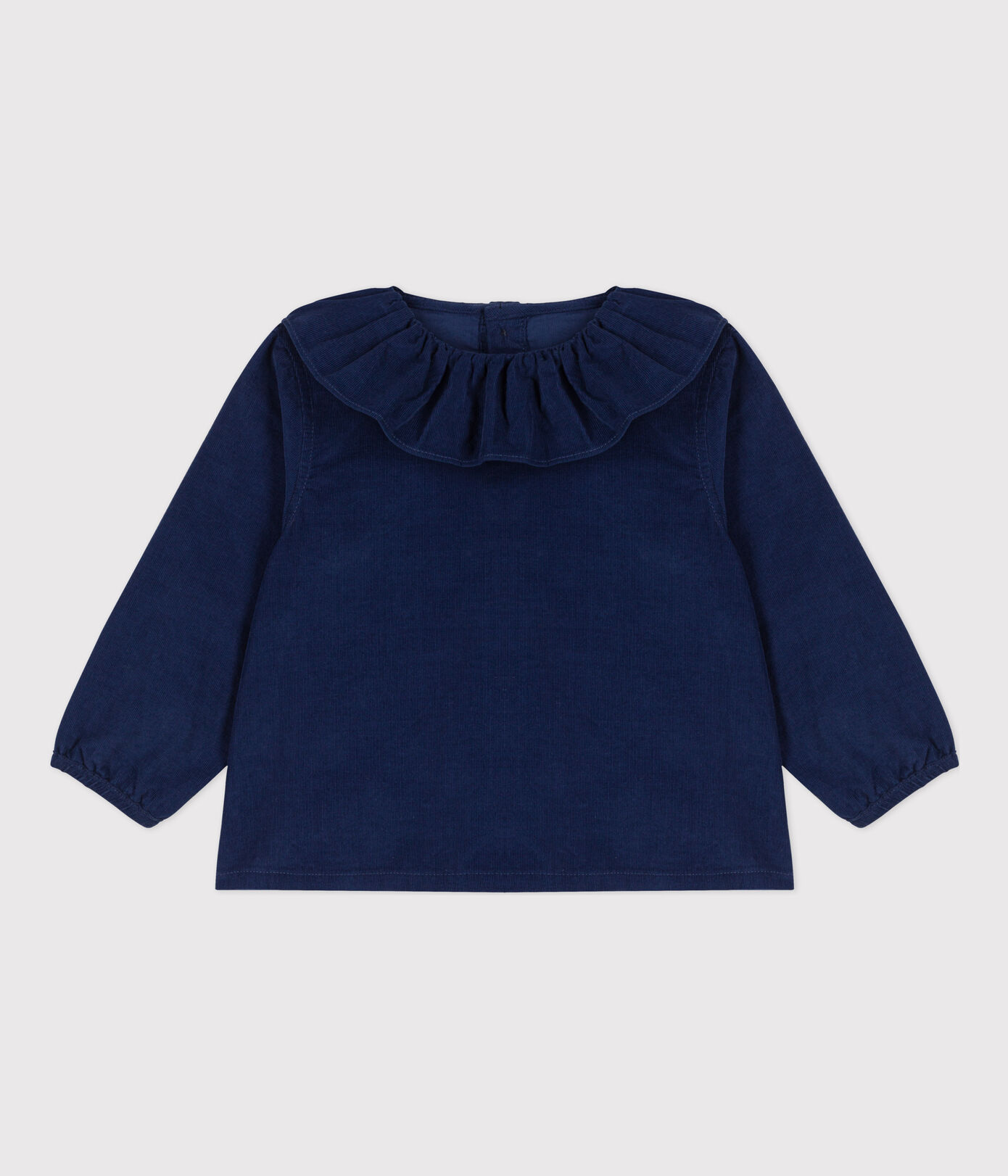 Blouse manches longues bébé en velours extra fin