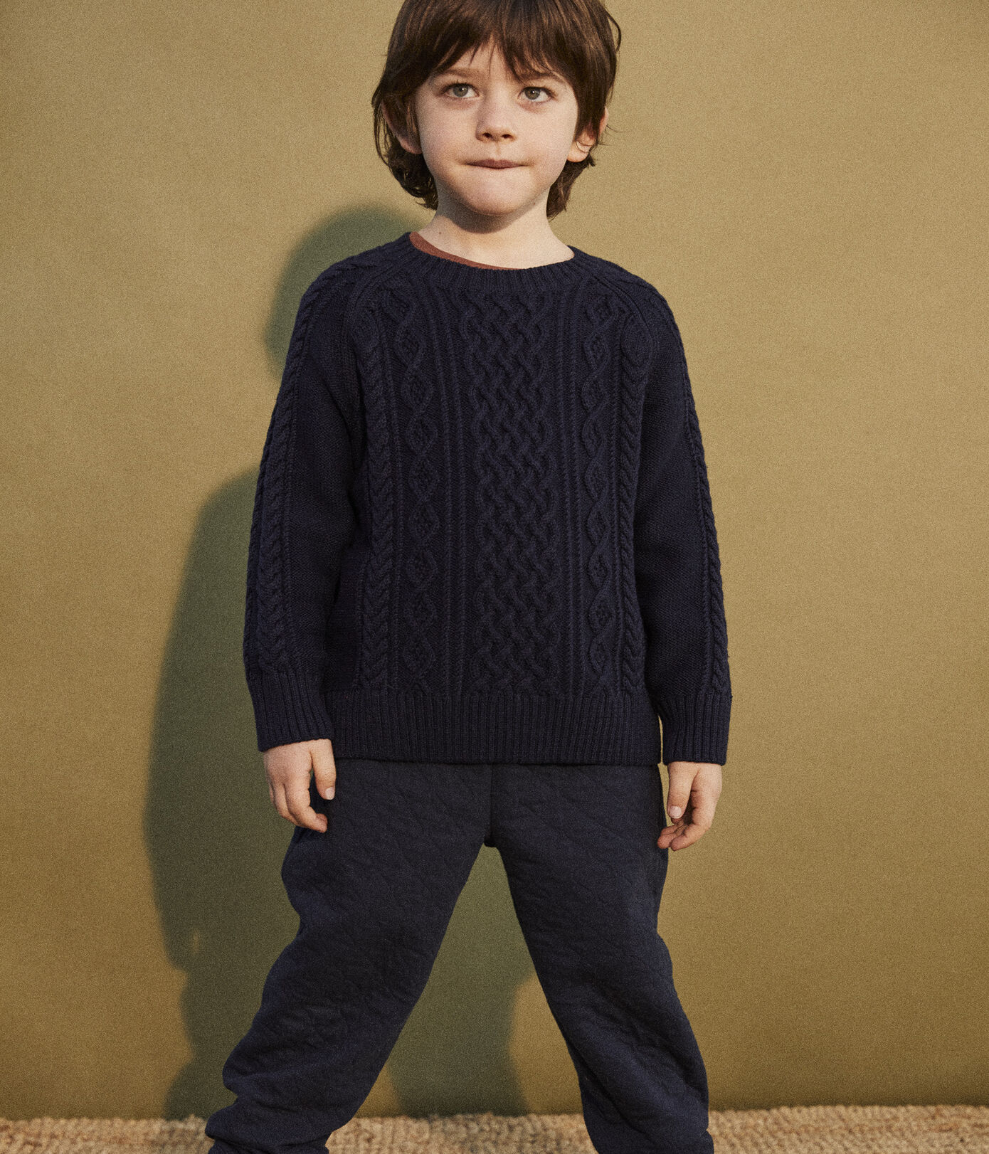 Pull irlandais en coton enfant fille / garon