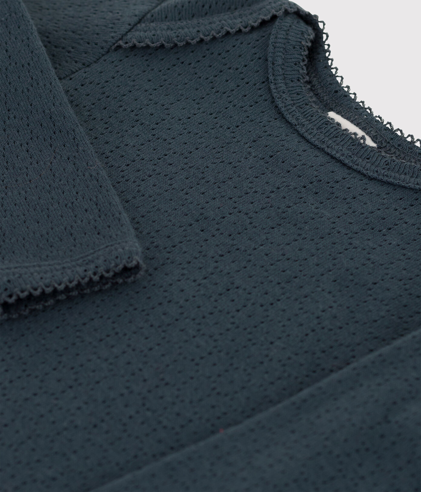 Body manches longues bébé en maille ajourée