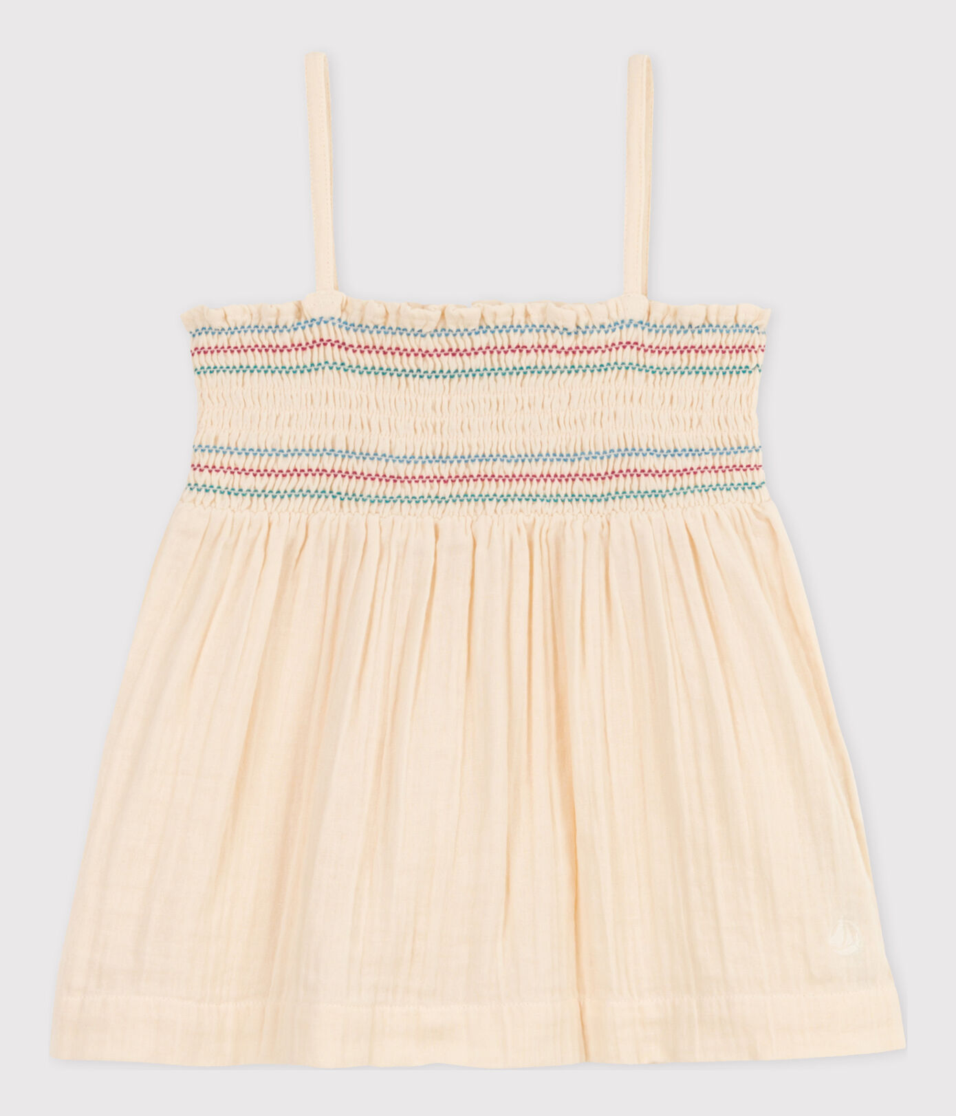 Blouse sans manches en gaze de coton enfant fille