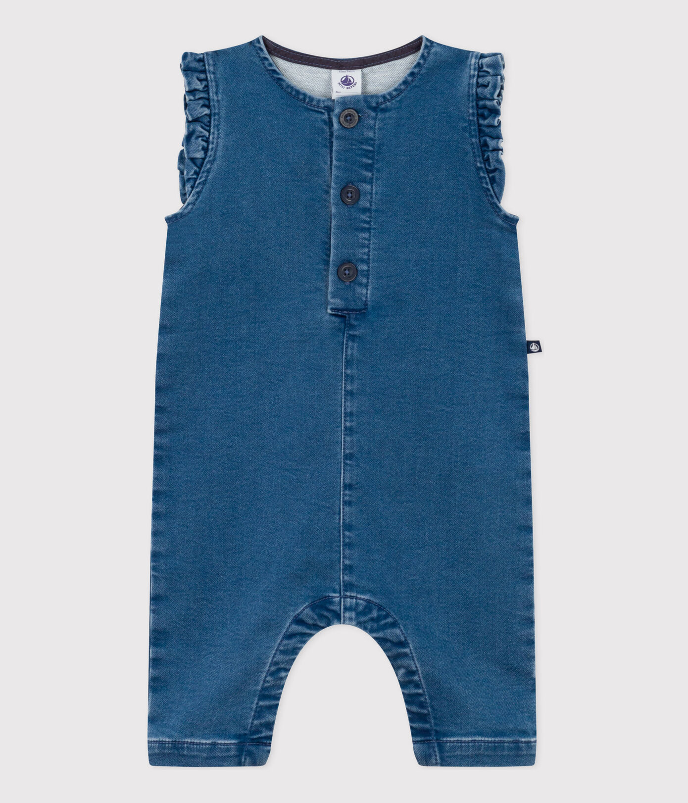 Combinaison sans manche en denim bébé