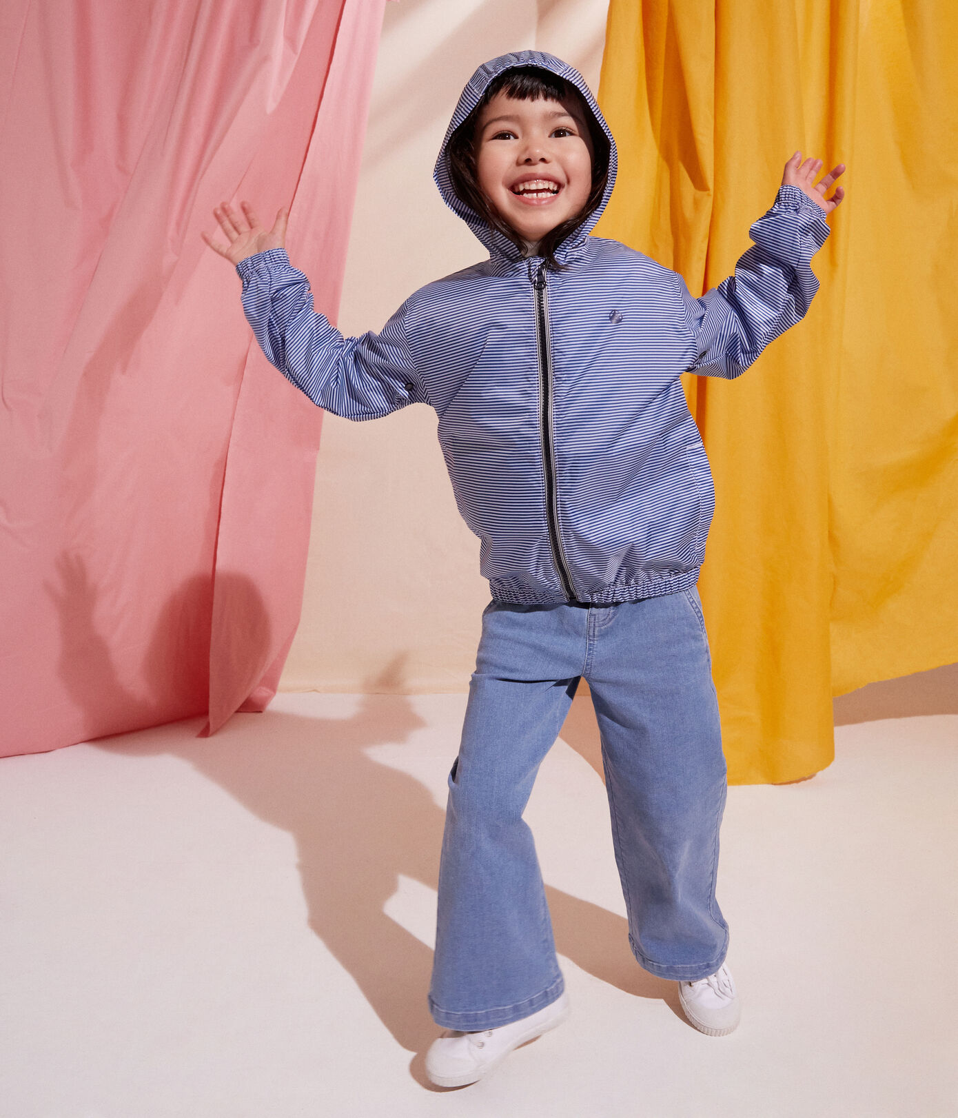 Pantalon flare en denim clair enfant fille