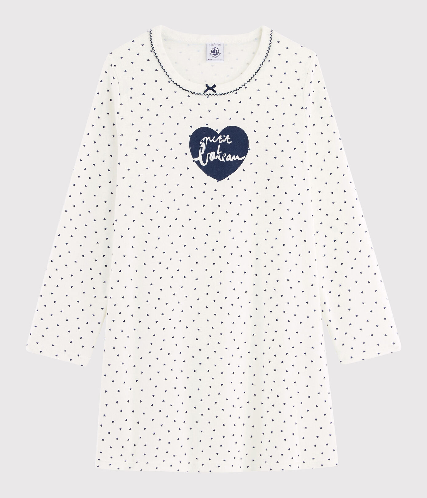 Chemise de nuit mini curs petite fille en cte