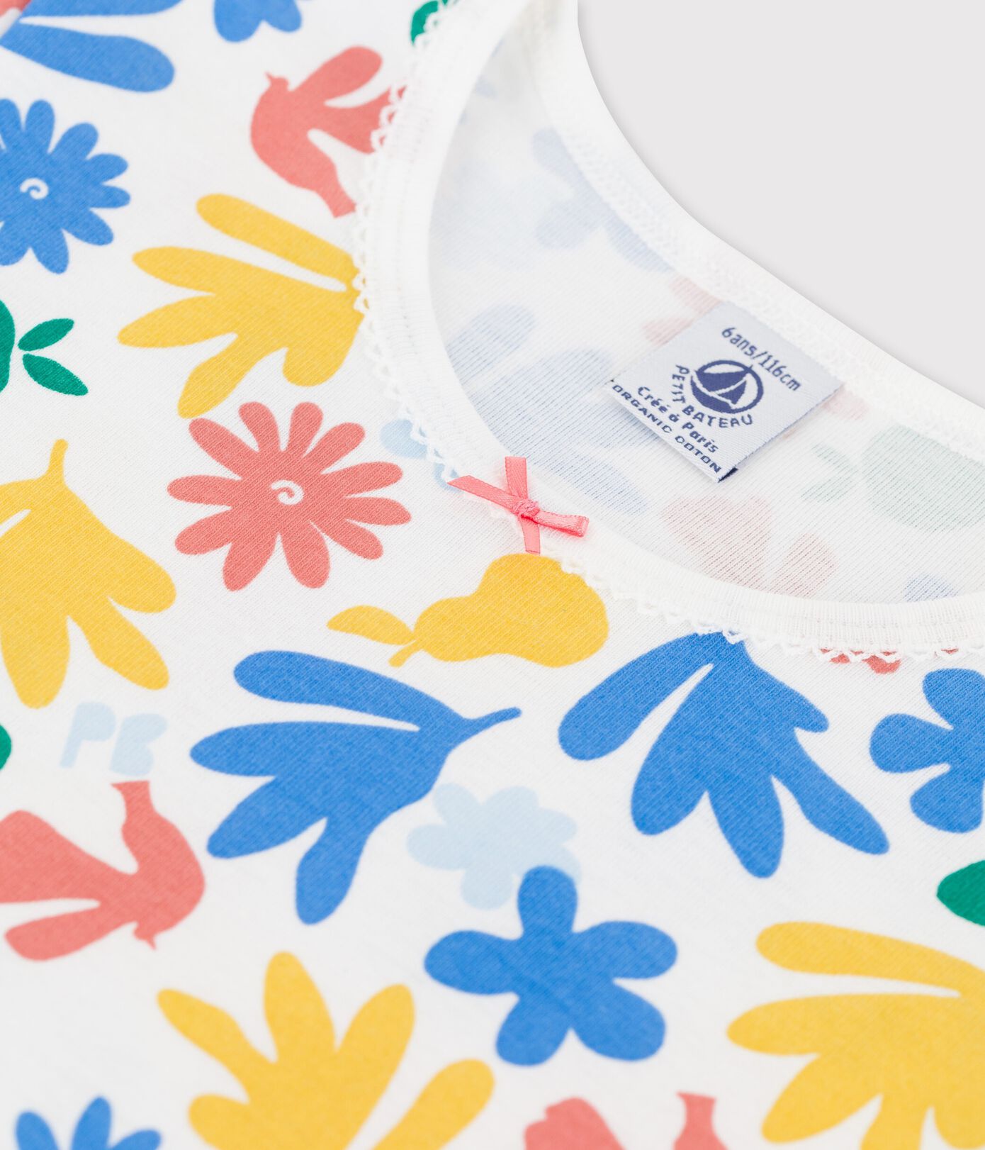 Chemise de nuit fruits petite fille en coton