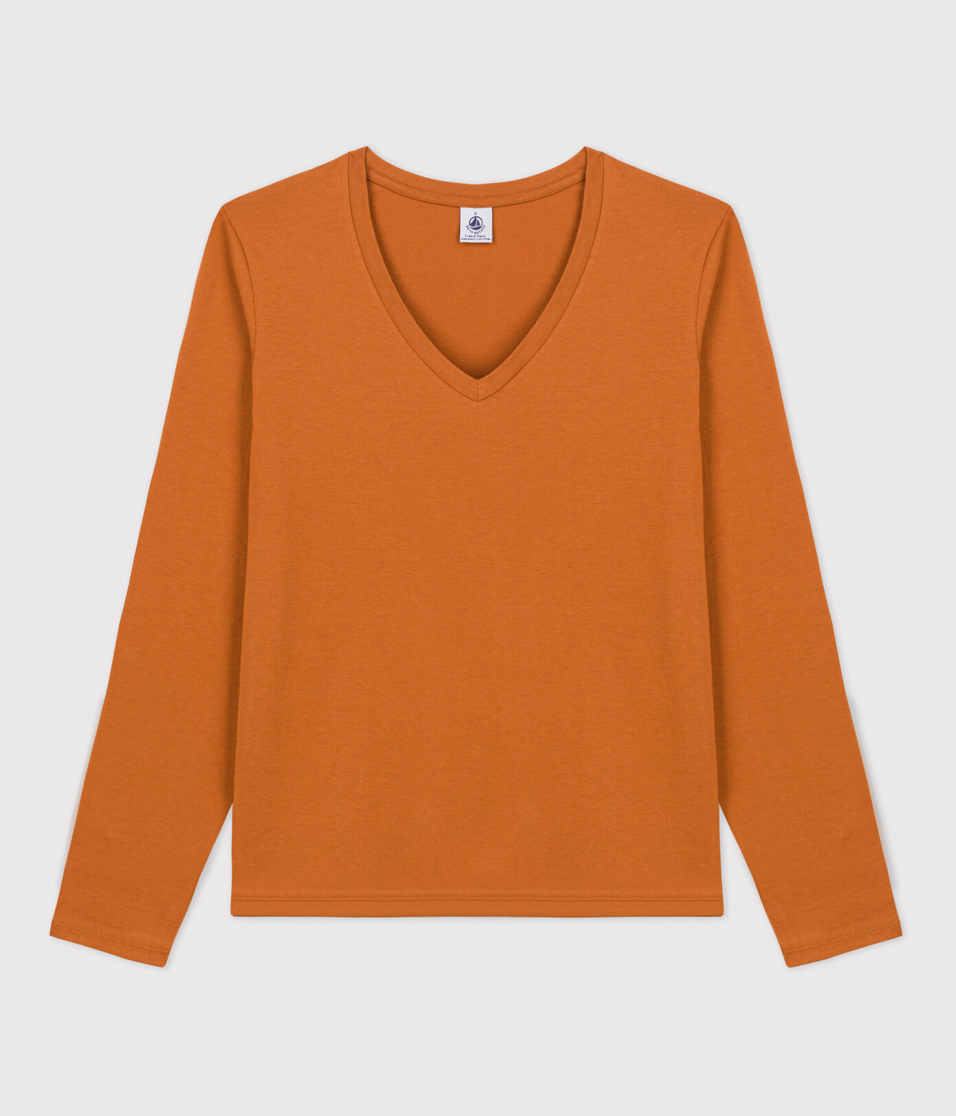 Tee-shirt LE DROIT col V en coton Femme