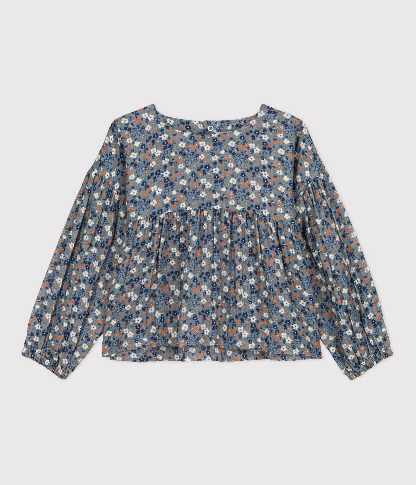 Blouse imprimée en gaze de coton enfant fille