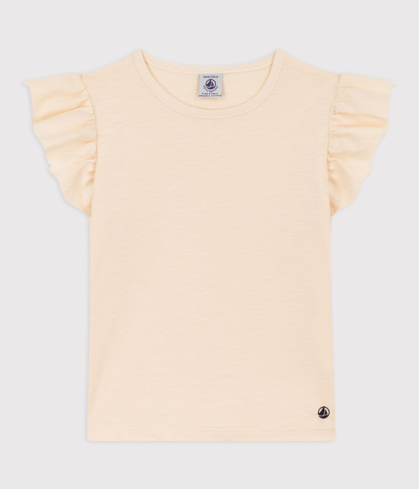 Tee-shirt manches courtes en coton enfant fille
