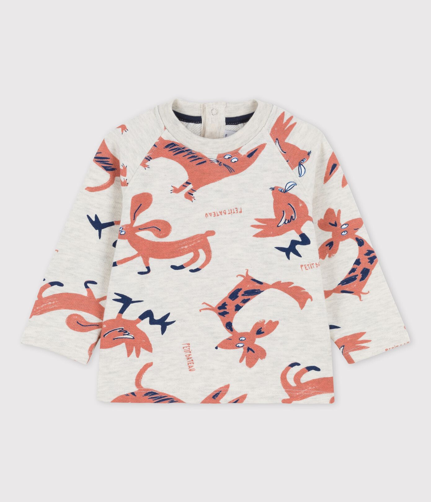 Sweatshirt imprimé animaux en molleton bébé