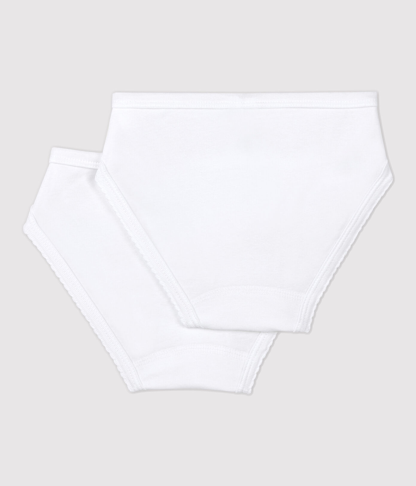 Lot de 2 culottes blanches petite fille