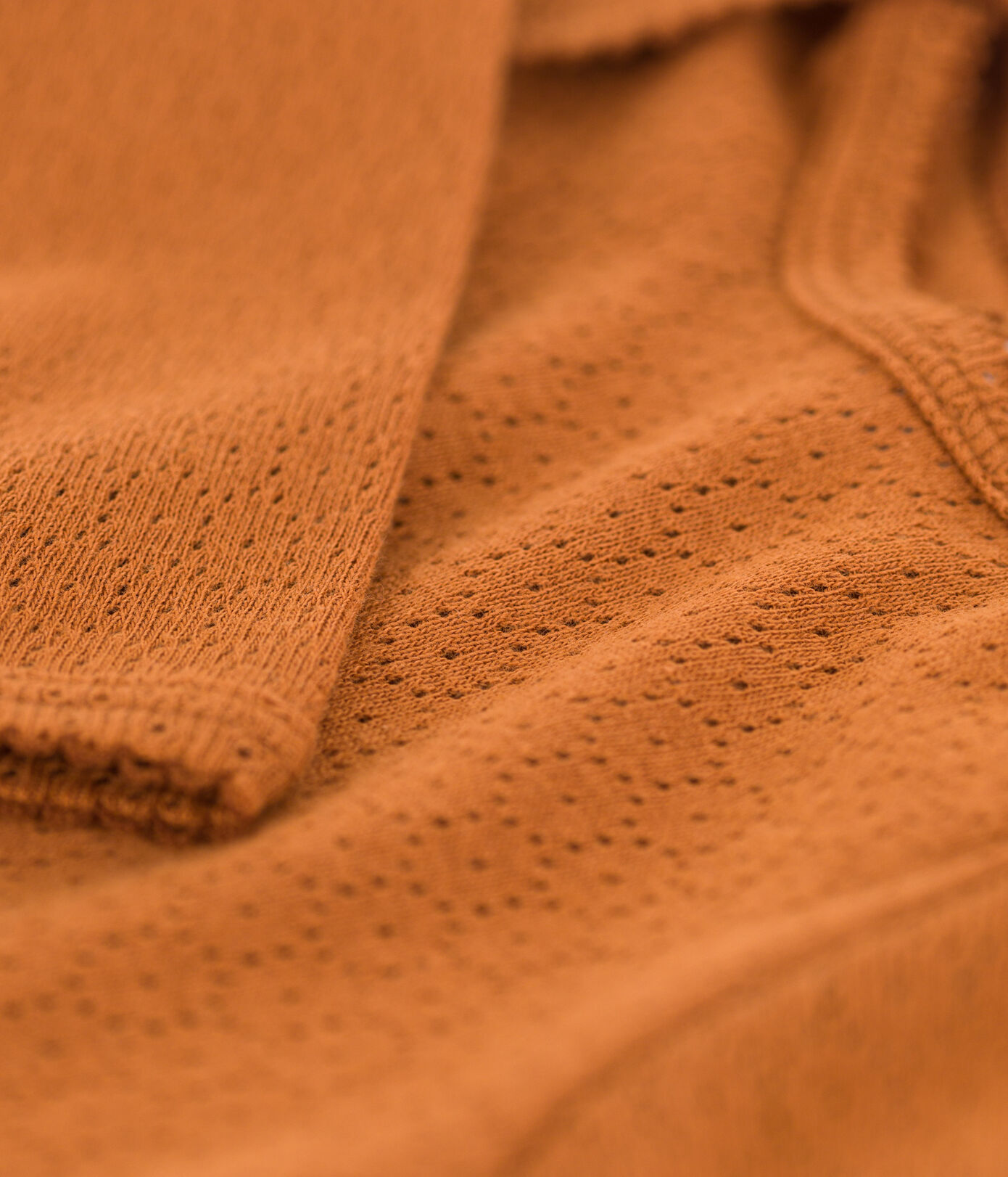 Body manches longues bébé en maille ajourée