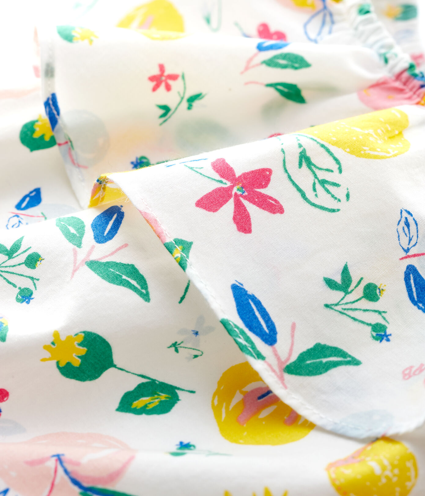 Combinaison courte en popeline bébé fille