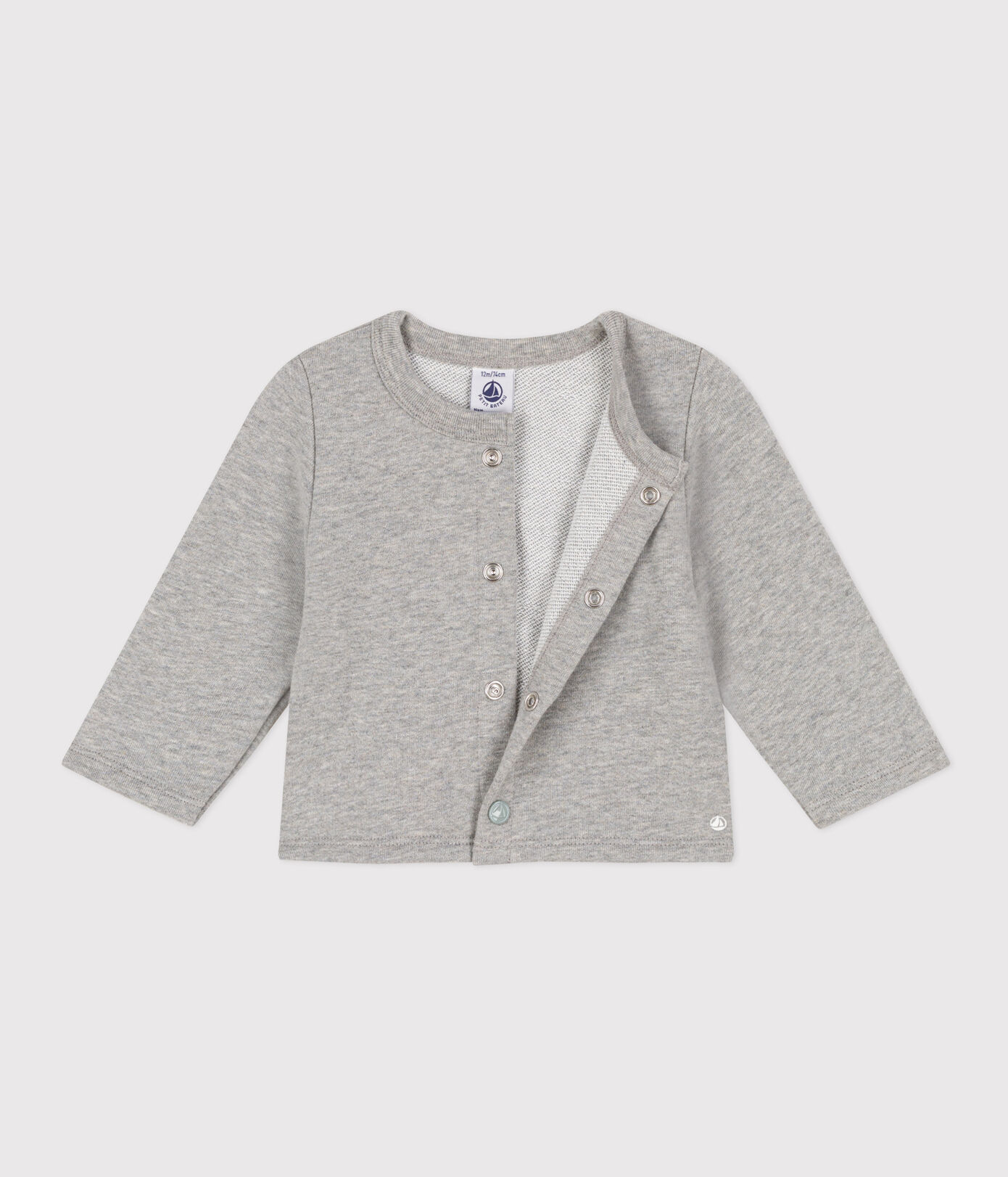 Cardigan en molleton bébé