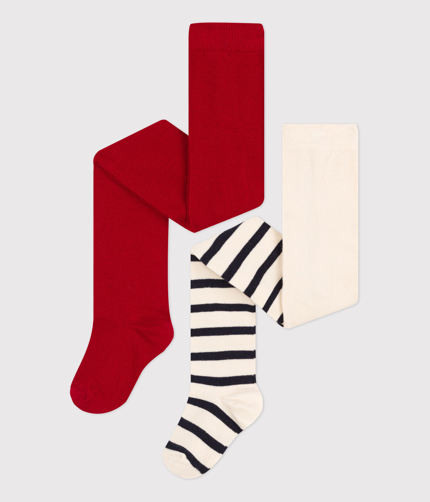 Lot de 2 collants enfant fille