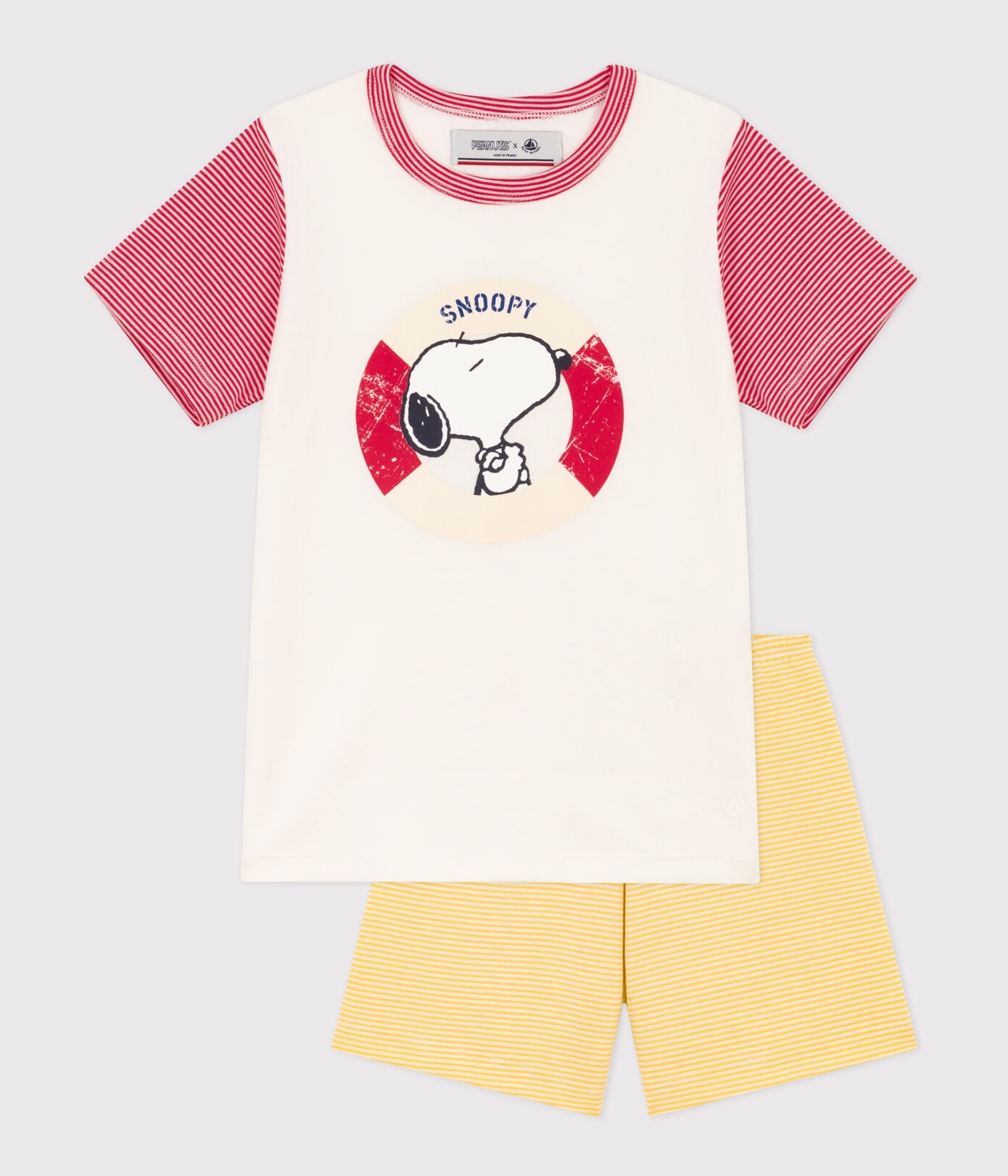 Pyjacourt Petit Bateau X Snoopy petite fille/petit garon en coton