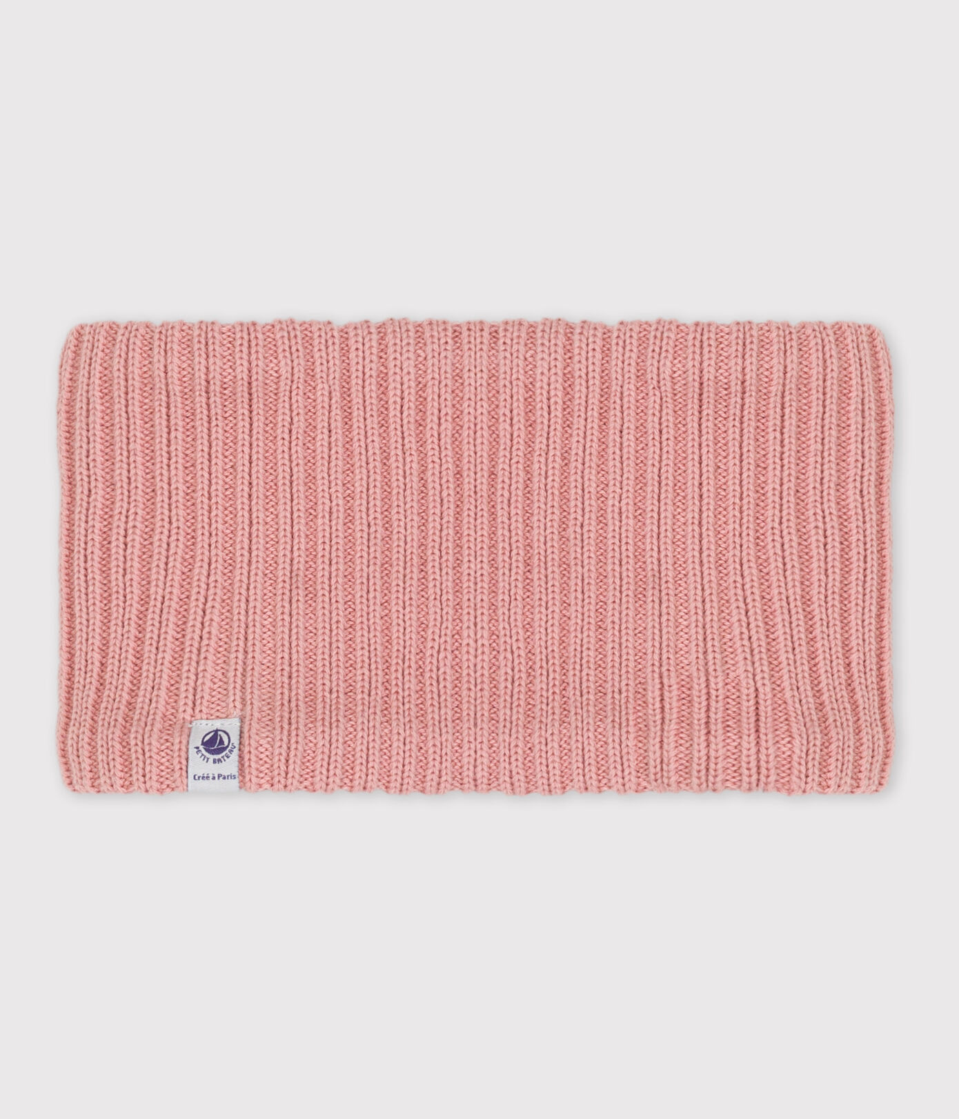 Snood bébé en tricot doublé en polaire recyclée