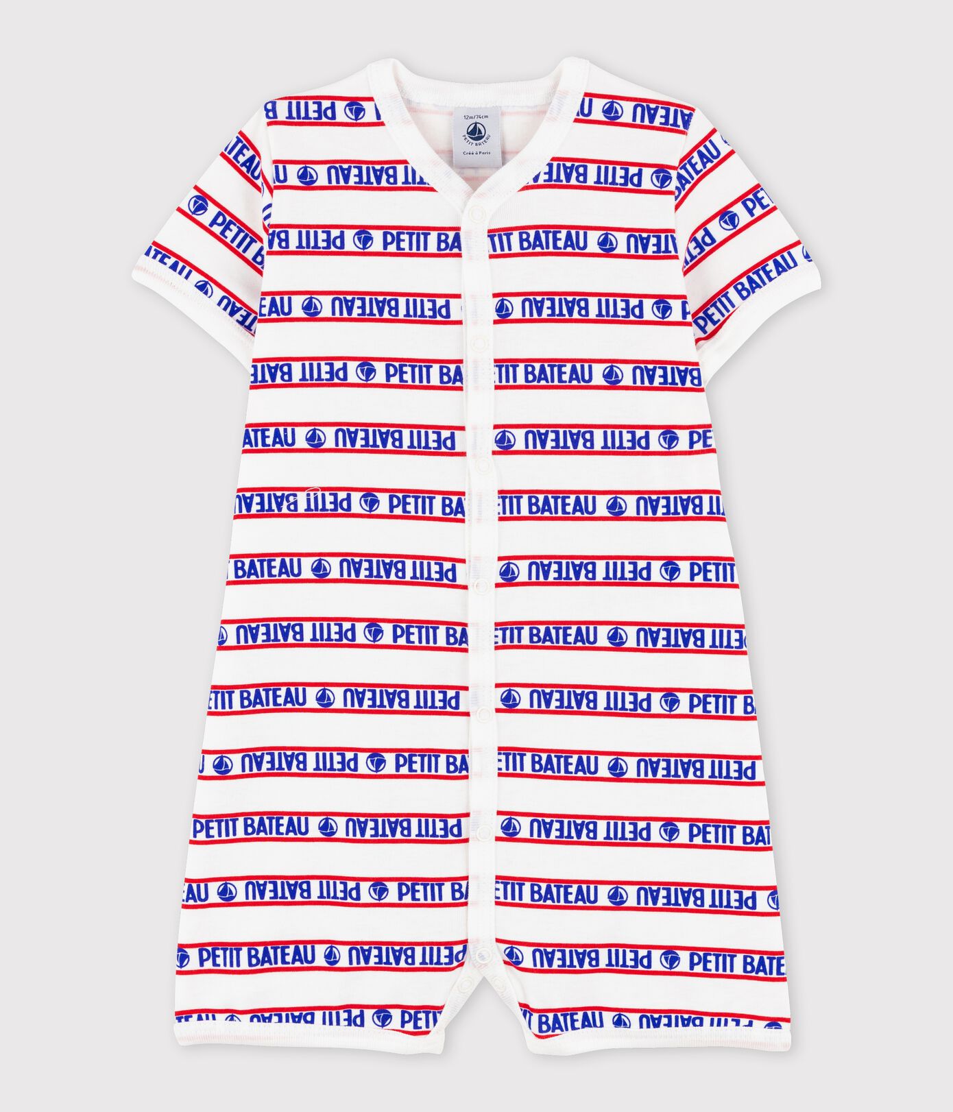 Combicourt Petit Bateau bébé en coton