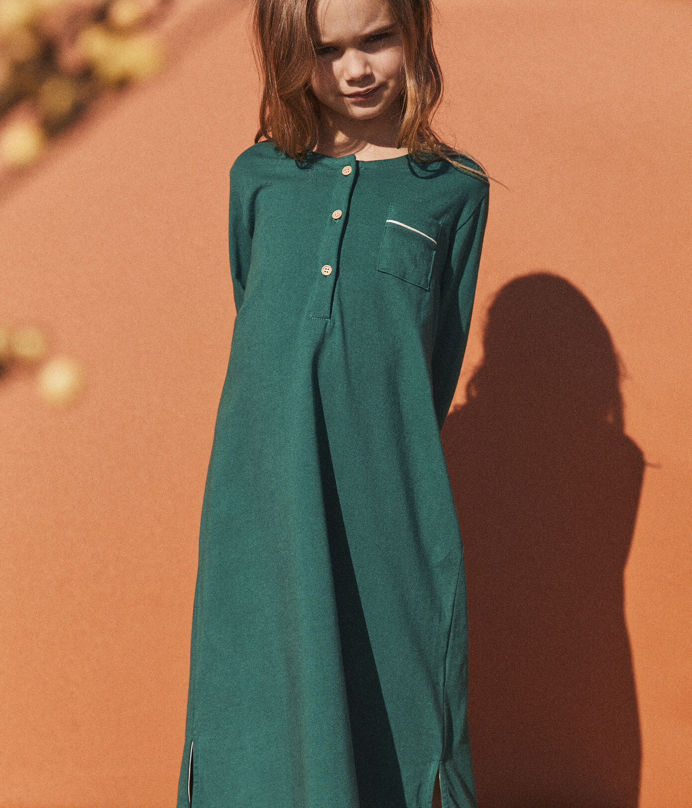 Chemise de nuit petite fille en coton