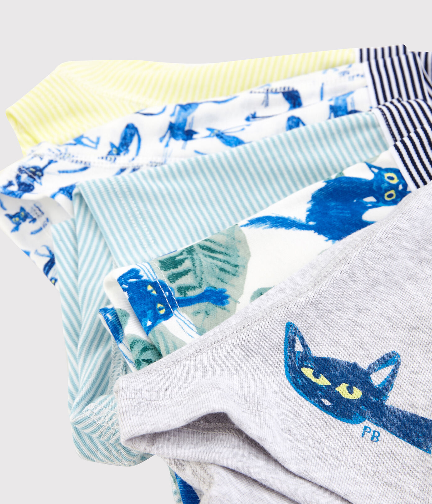 Lot de 5 boxers chats petit garon