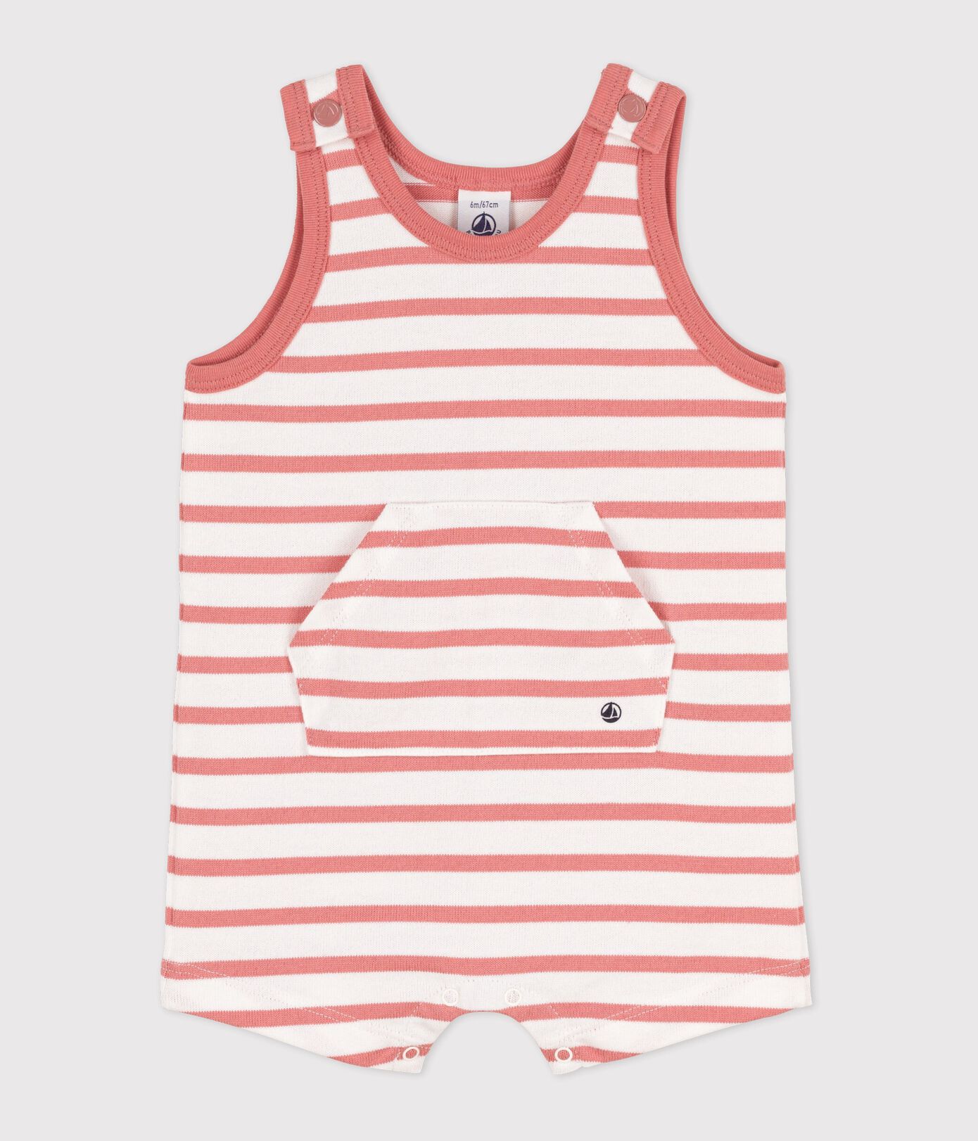 Combinaison courte bébé en jersey épais