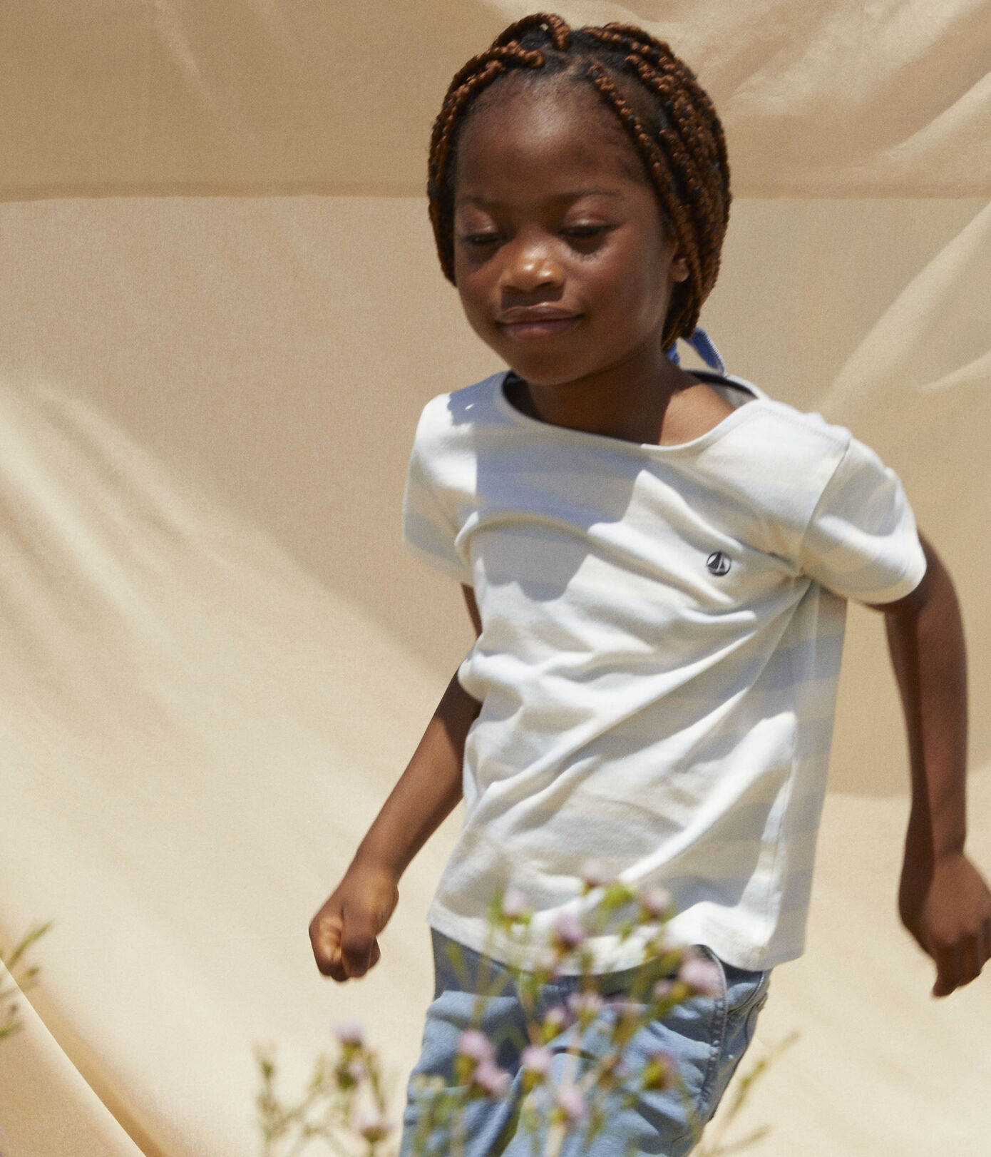 T-shirt manches courtes en coton enfant fille