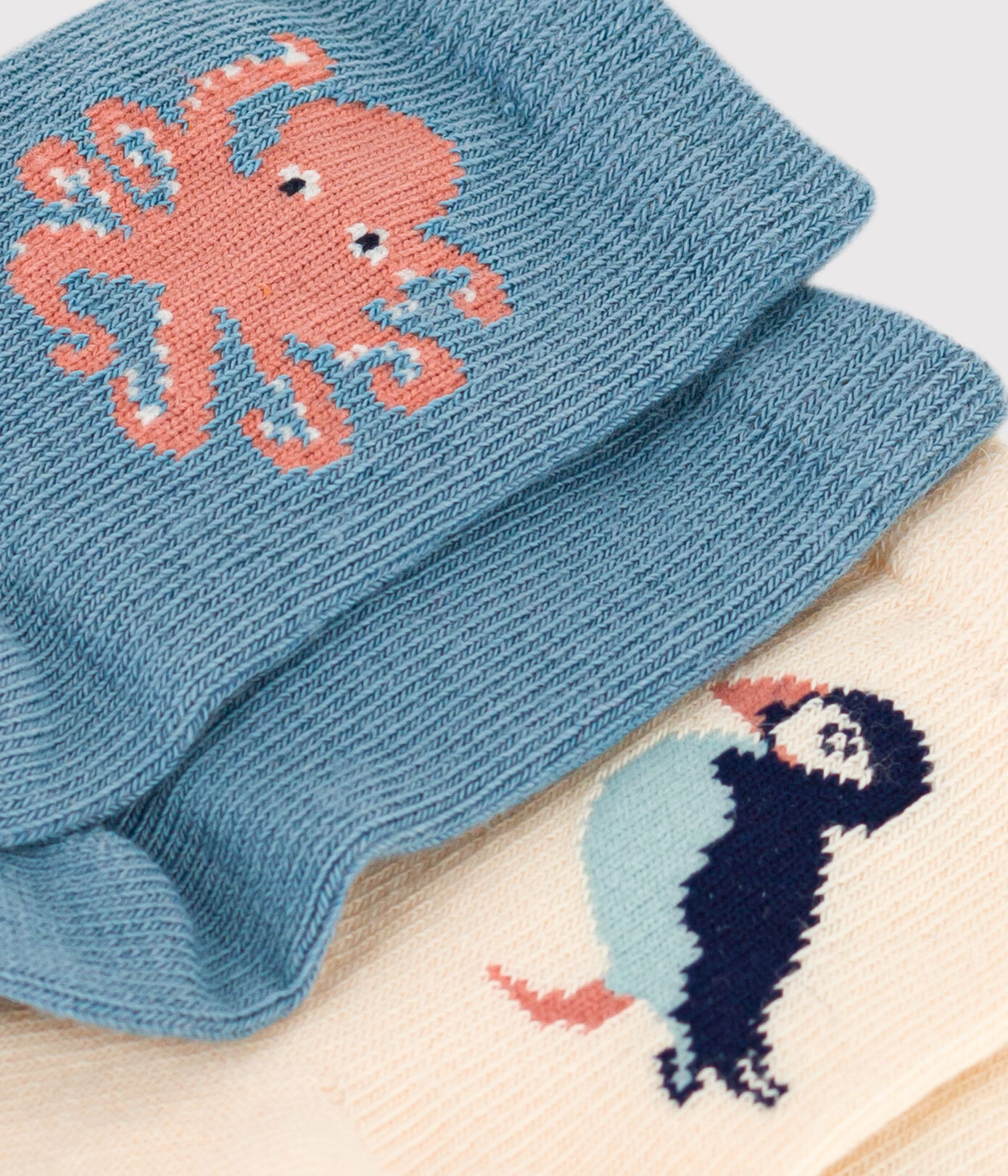 Lot de 2 paires de chaussettes en jersey de coton bébé