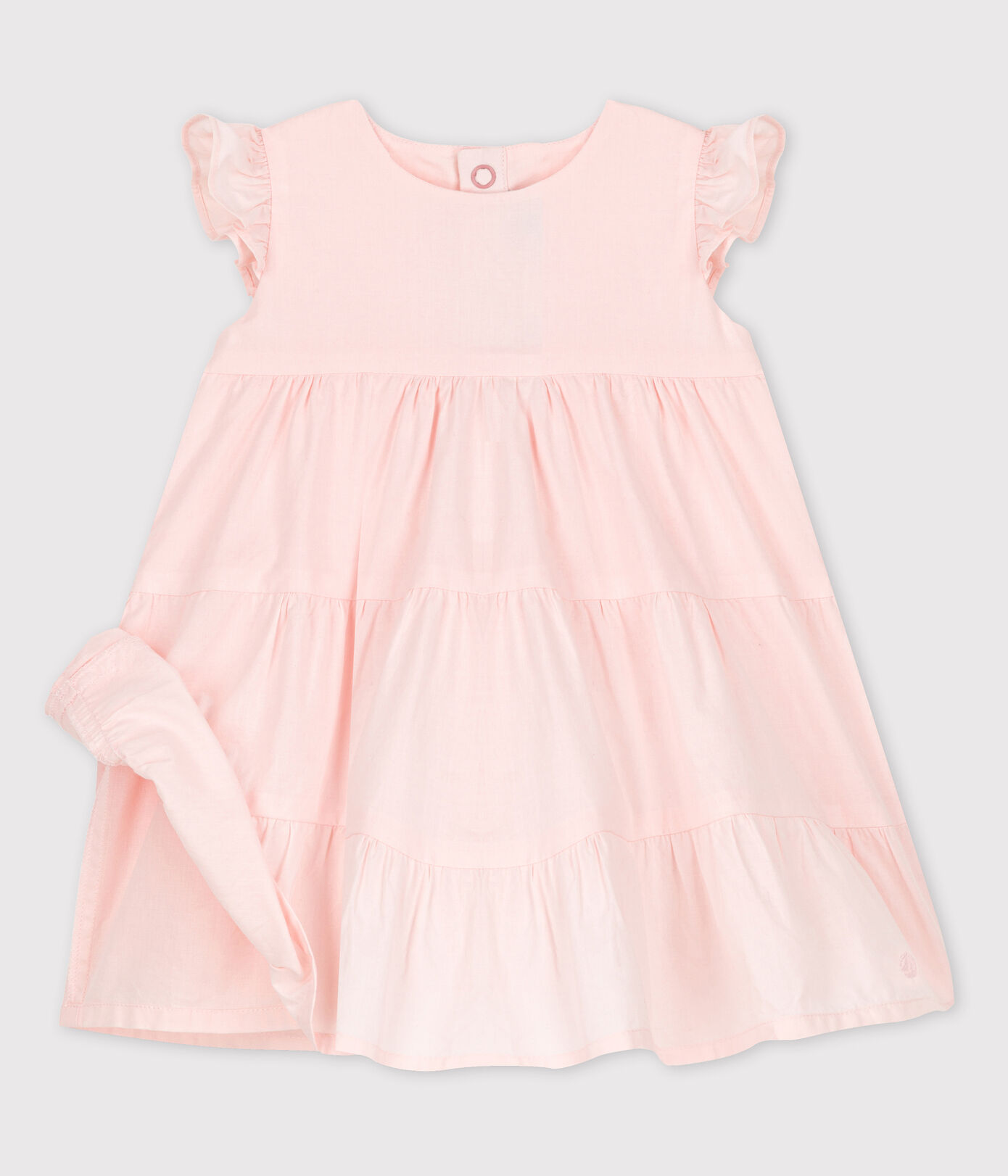 Robe sans manches bébé en popeline