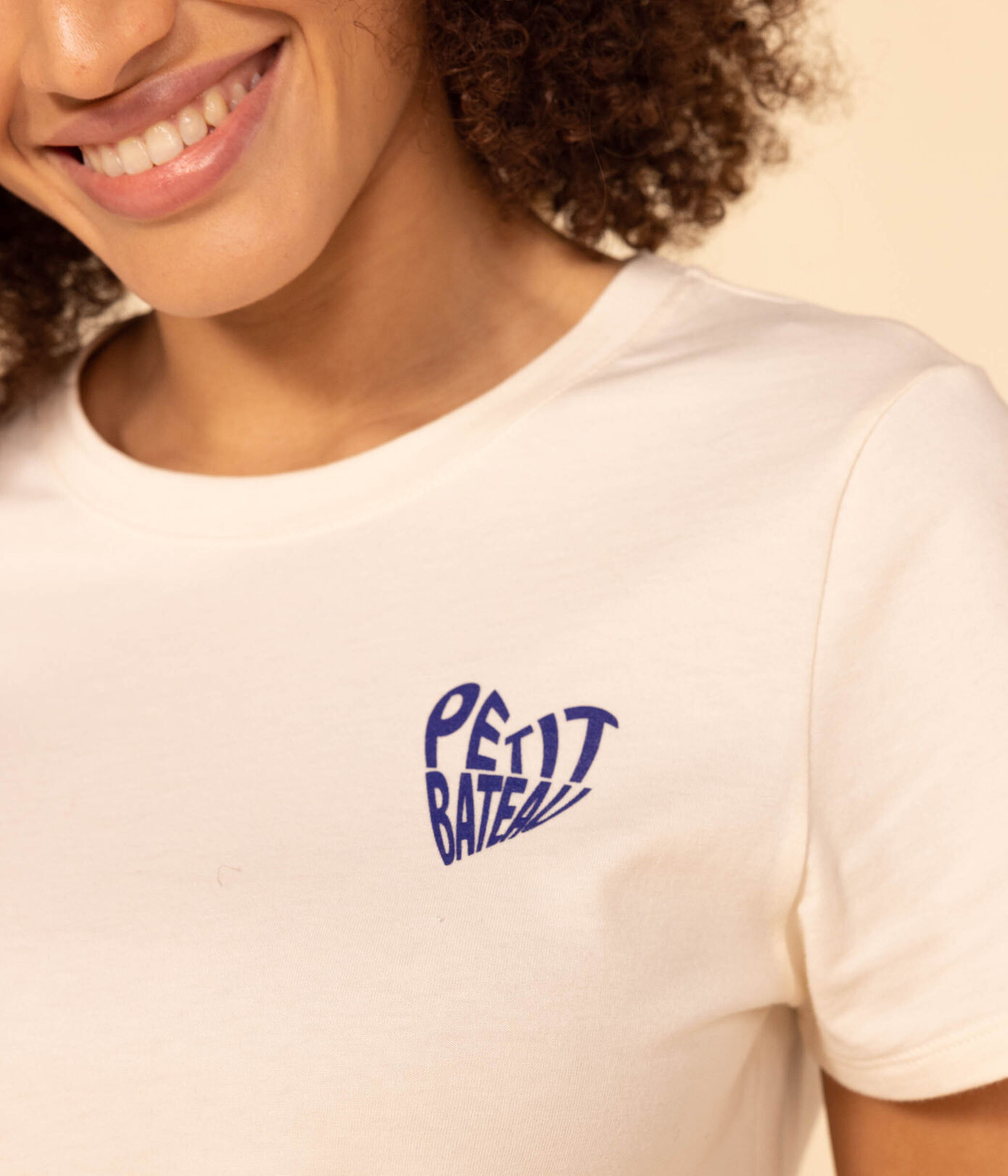 Tee-shirt LE DROIT col rond en coton Femme