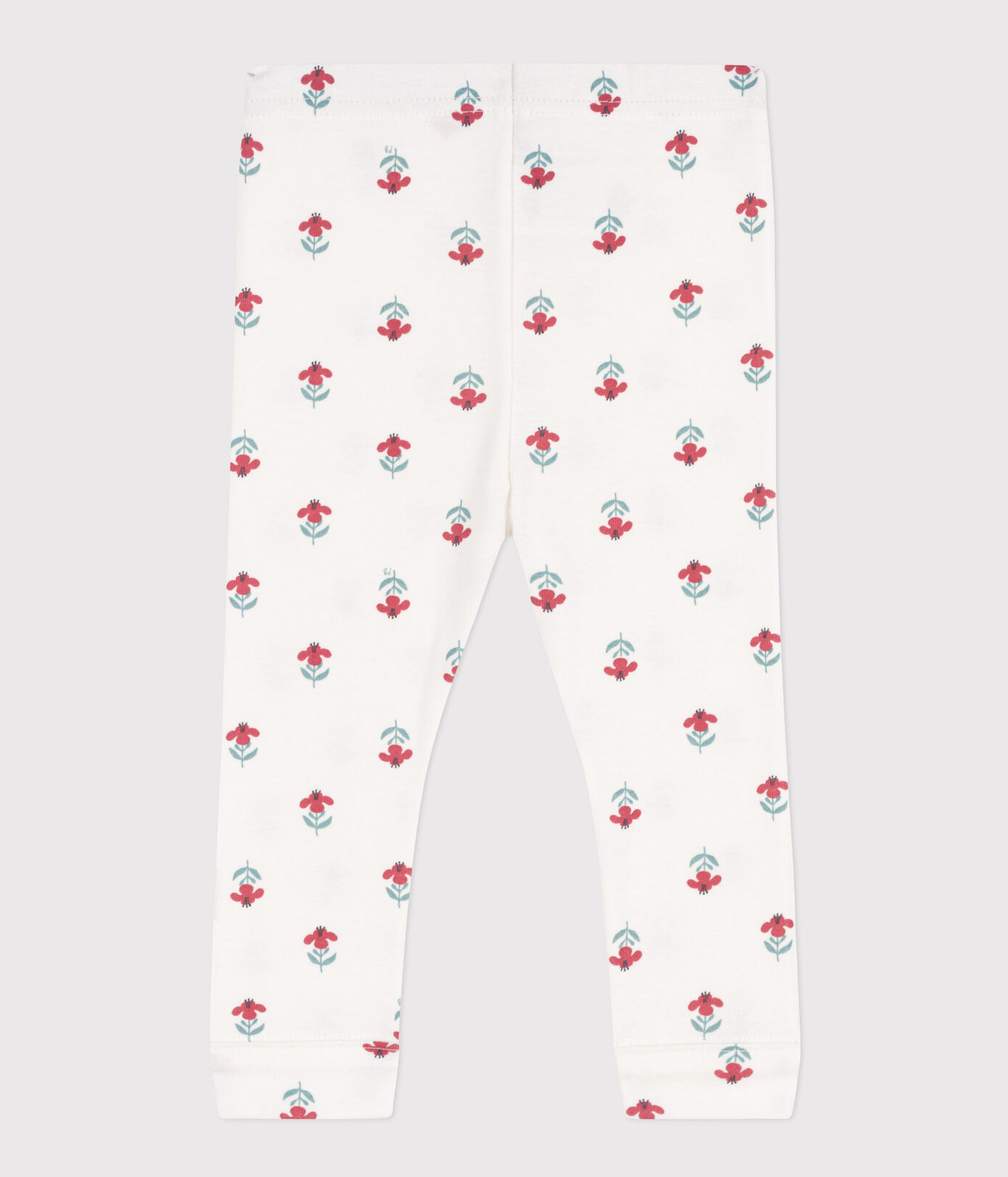 Legging bébé en coton imprimé fleuri