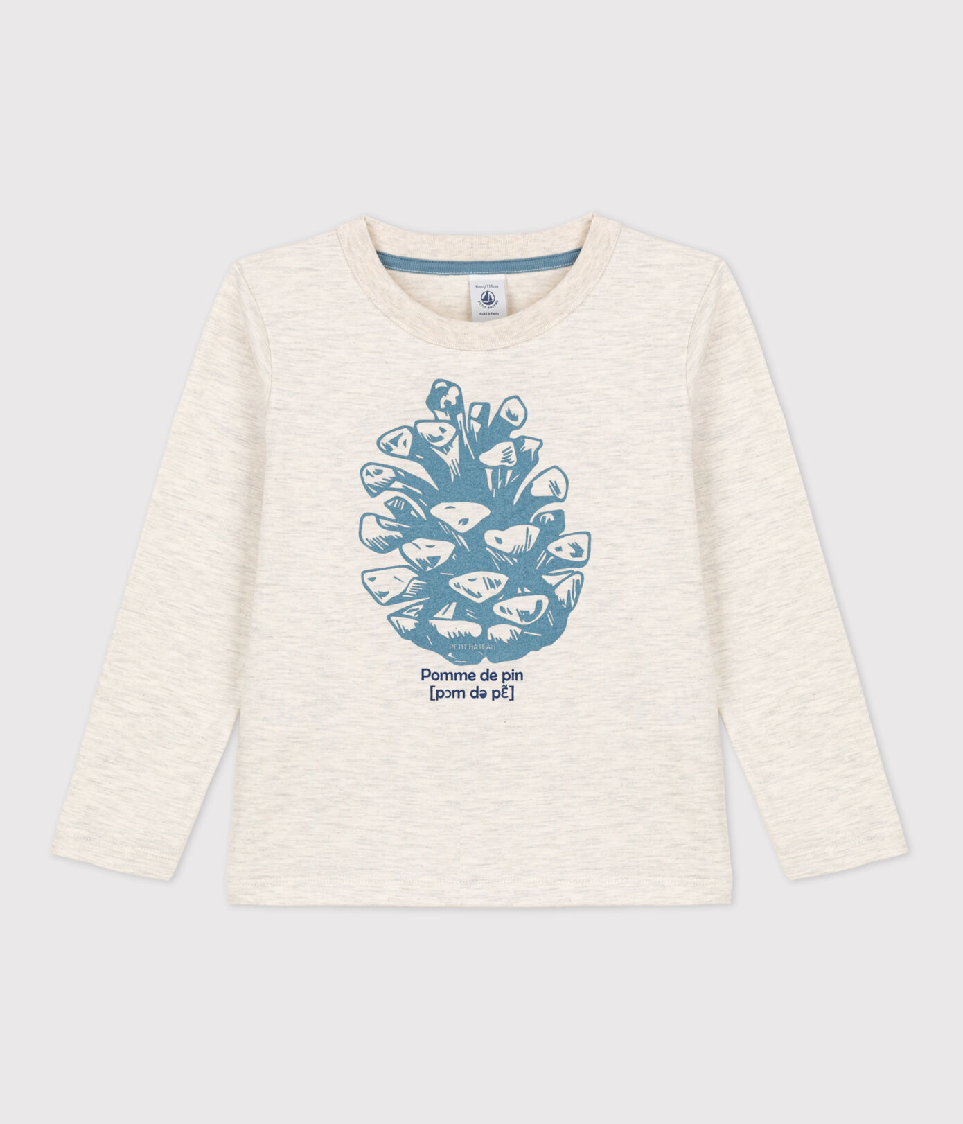 Tee-shirt manches longues en coton enfant garon