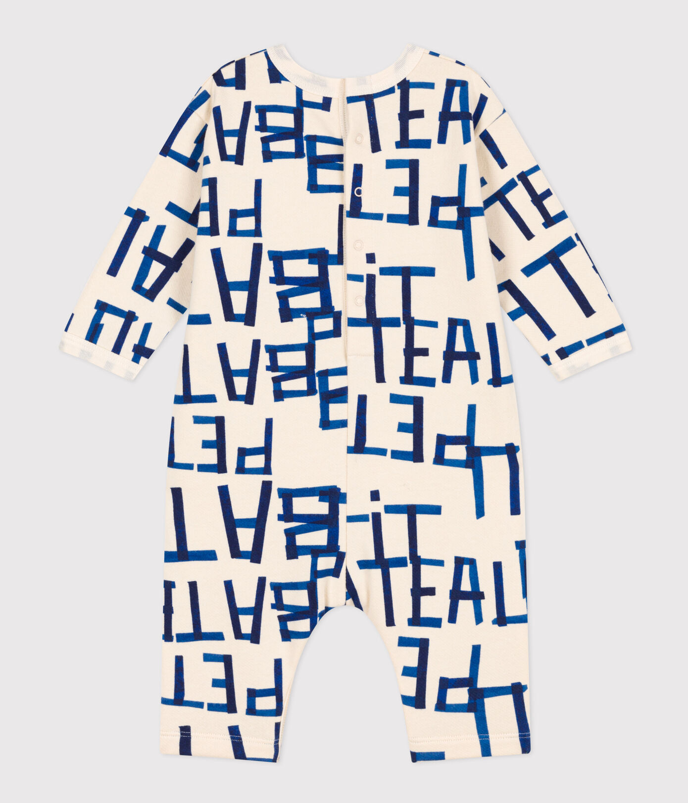 Combinaison longue en molleton imprimé bébé